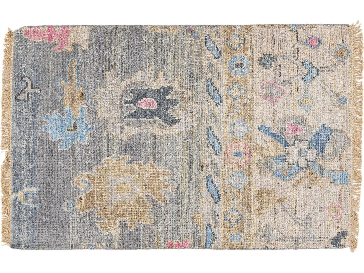 Modern Oushak Wool Custom Rug