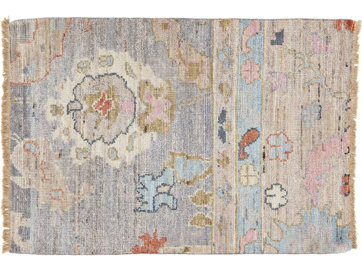 Modern Oushak Wool Custom Rug