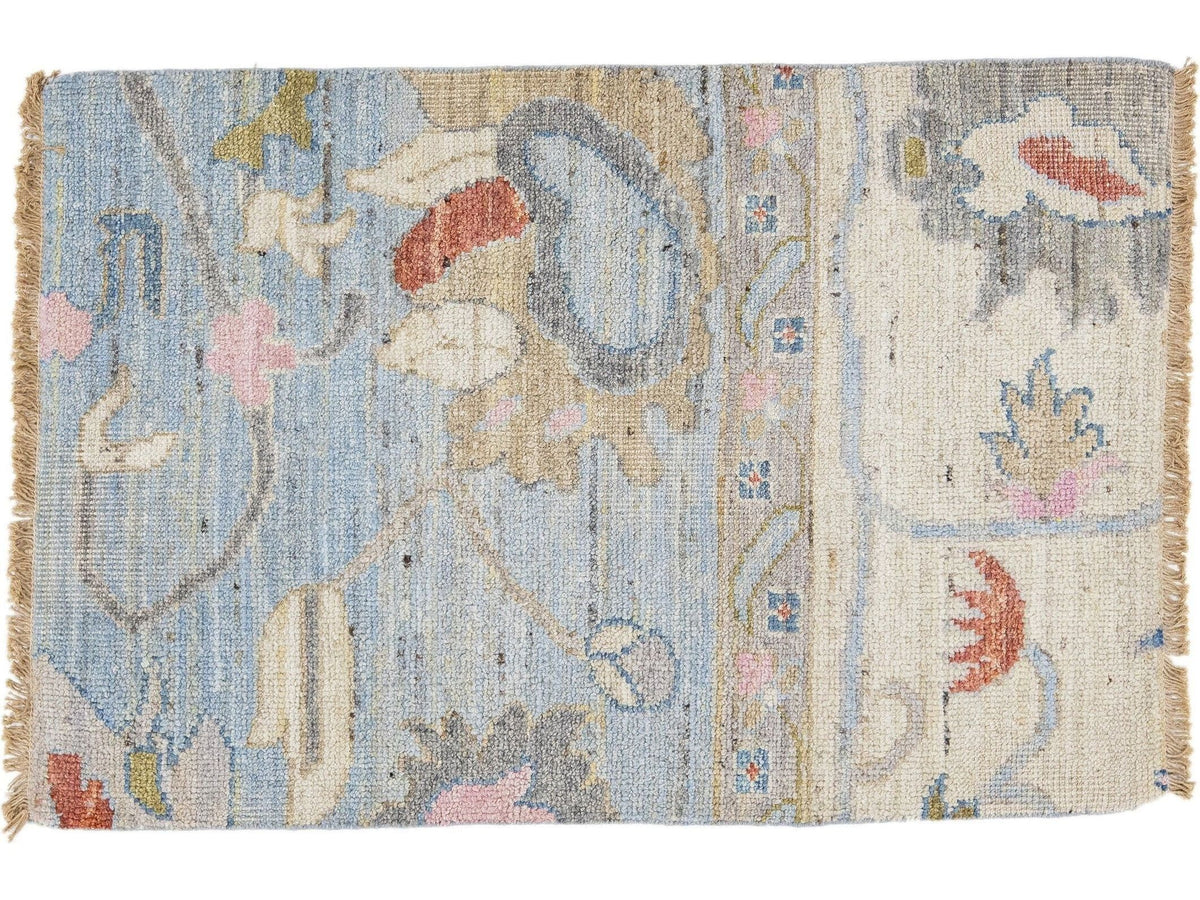 Modern Oushak Wool Custom Rug