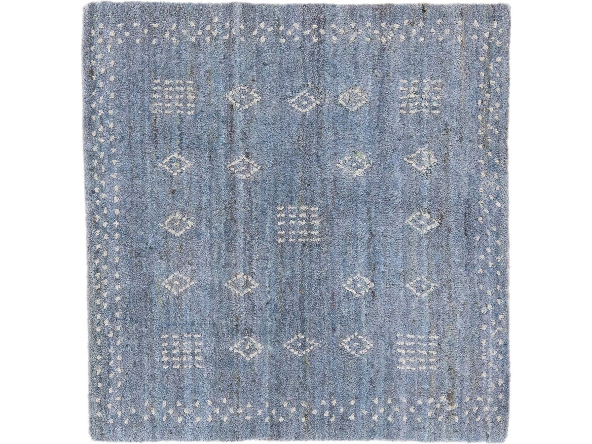 Modern Gabbeh Wool Custom Rug