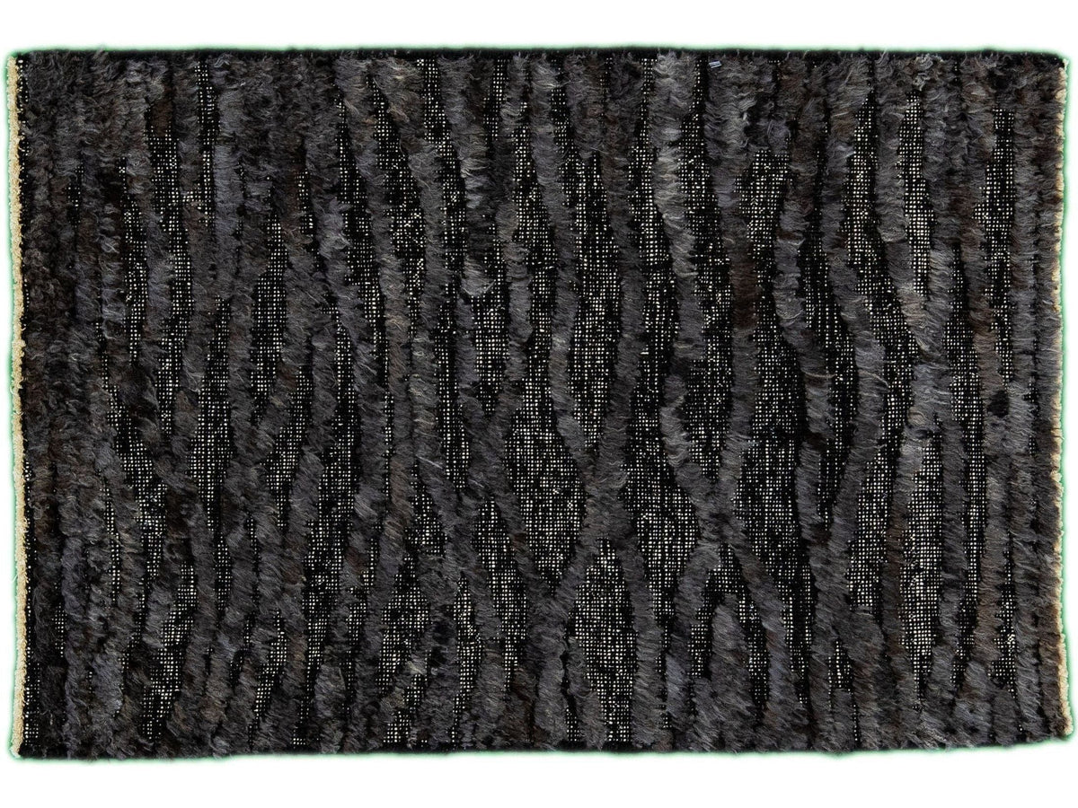 Modern Moroccan Wool Custom Rug