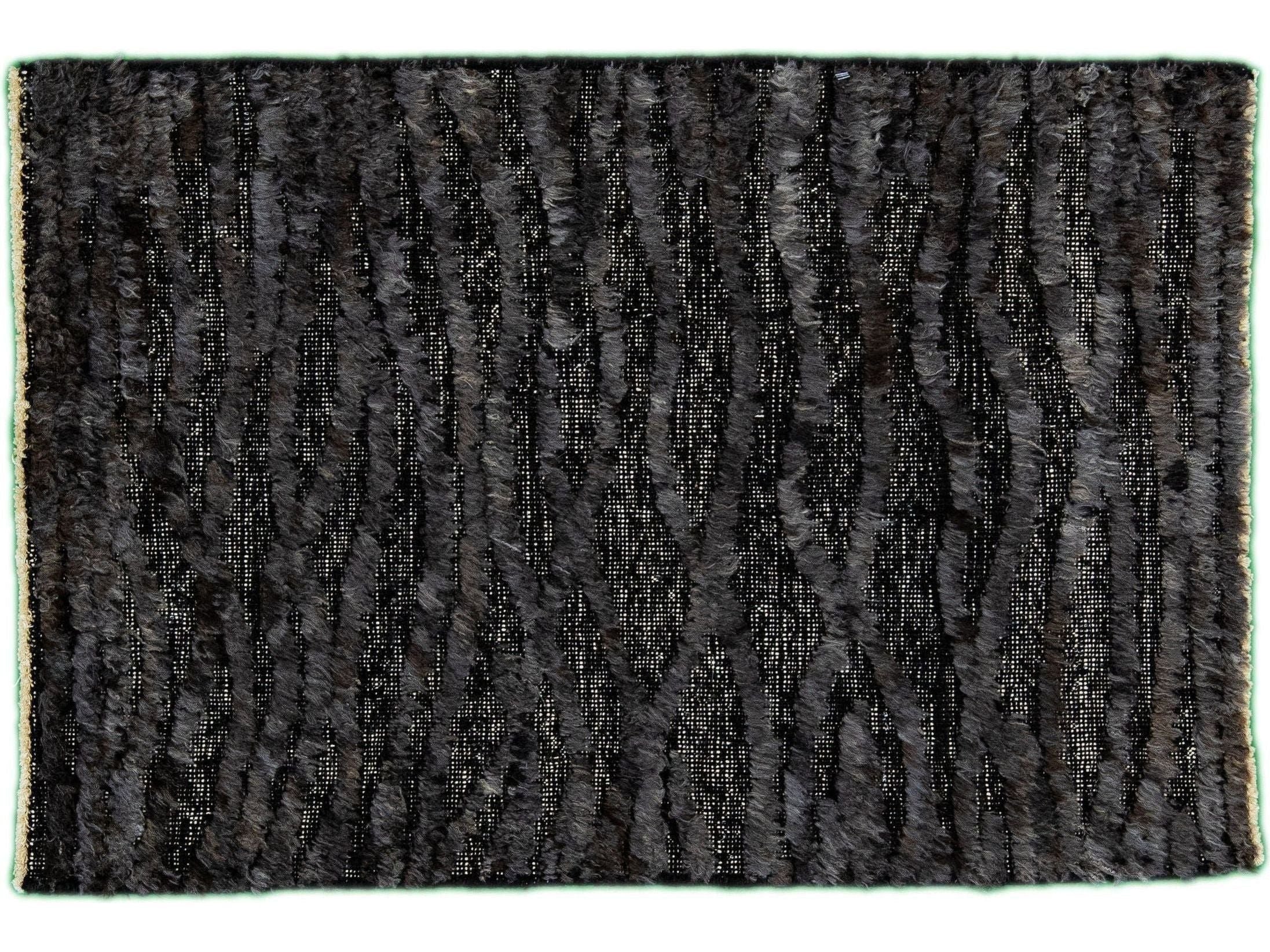 Modern Moroccan Style Custom Wool Rug