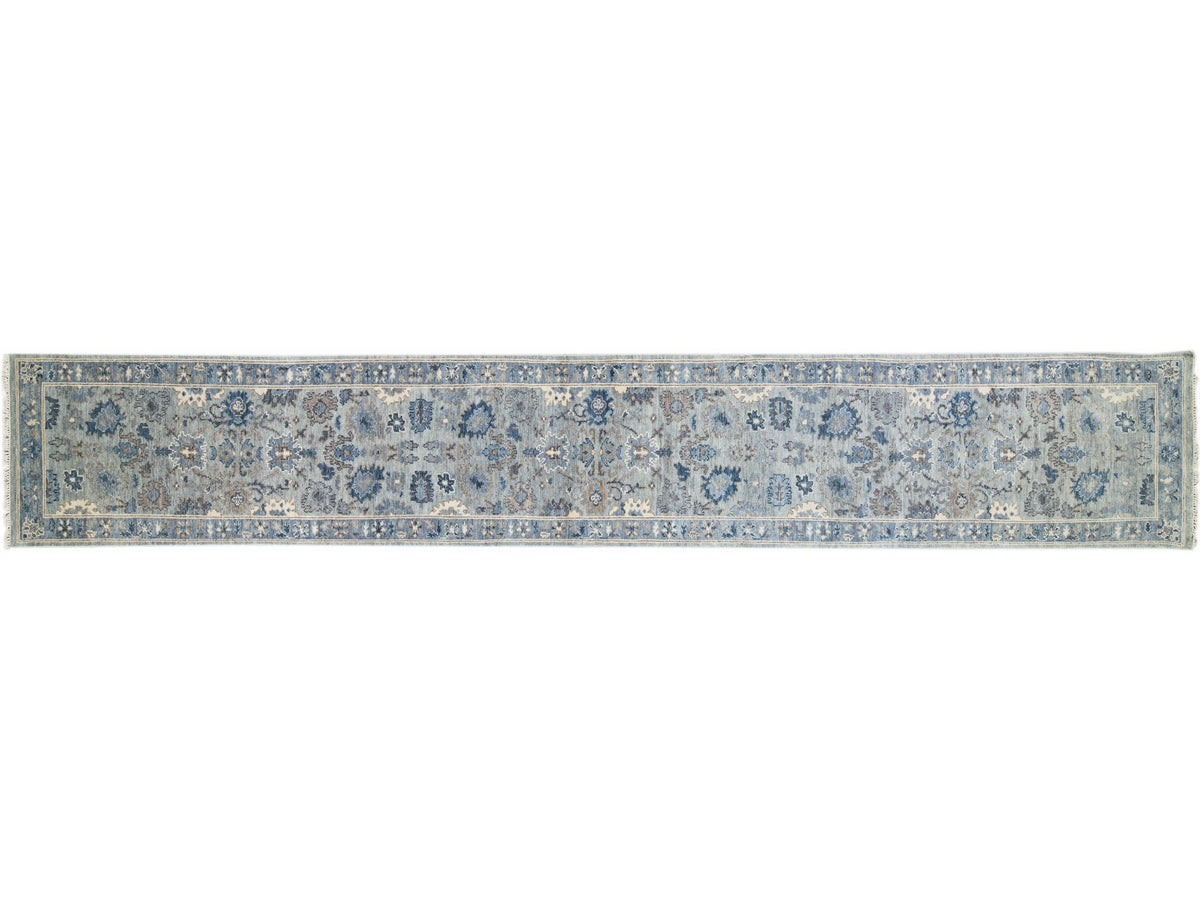 Modern Oushak Wool Rug 3 X 20