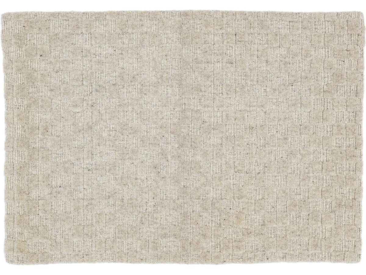 Modern Textured Wool Custom Rug