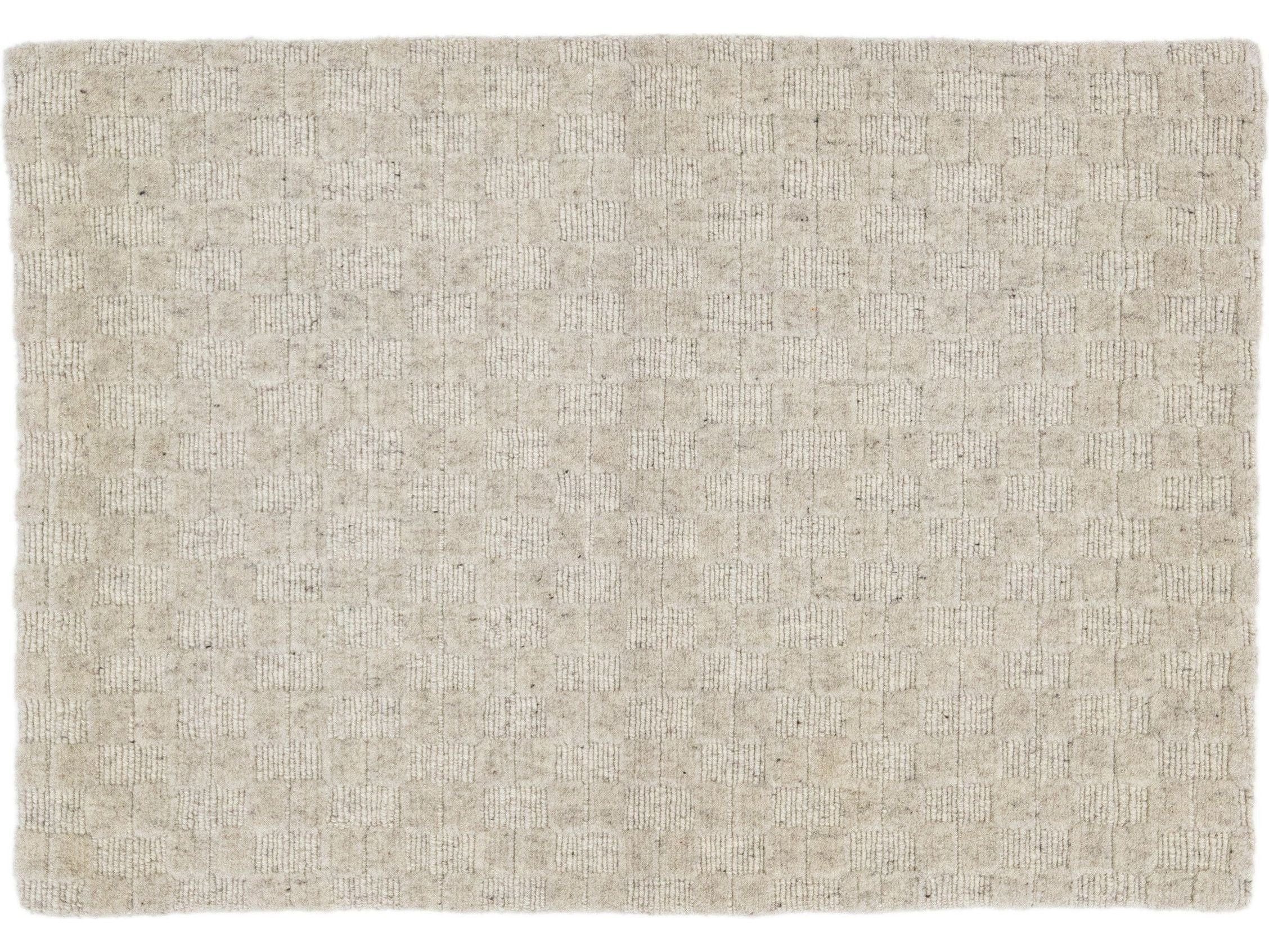 Modern Texture Custom Wool Rug