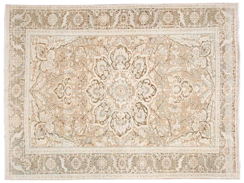Antique Heriz Persian Wool Rug 9 X 13