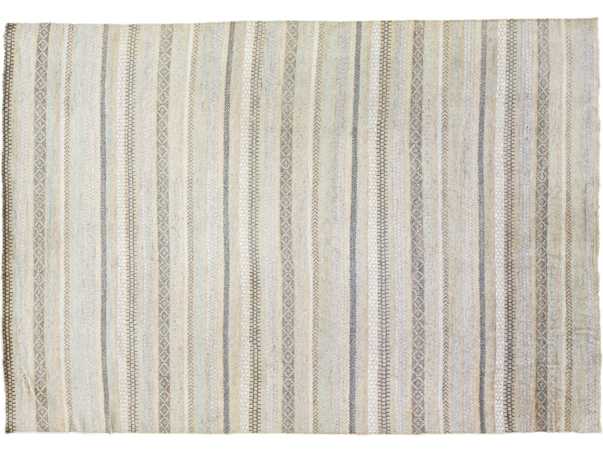 Modern Safi Collection Wool Rug 10 X 14