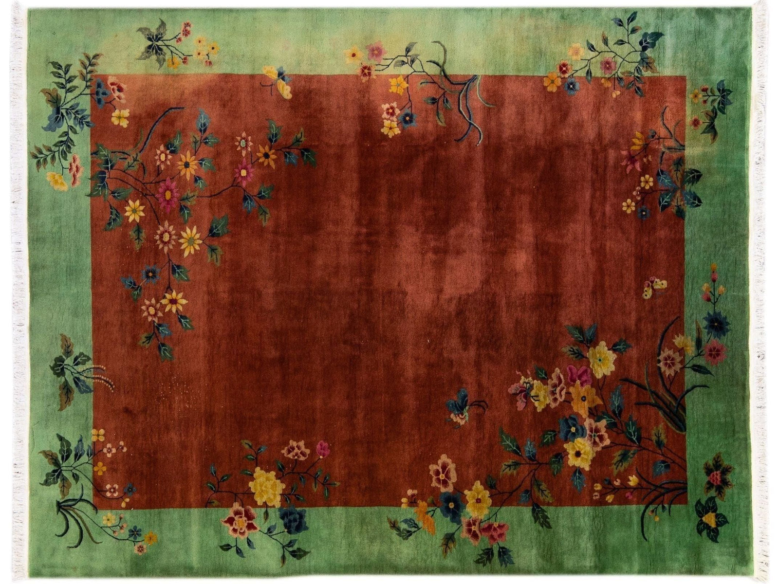 Antique Art Deco Chinese Rug 9 X 11
