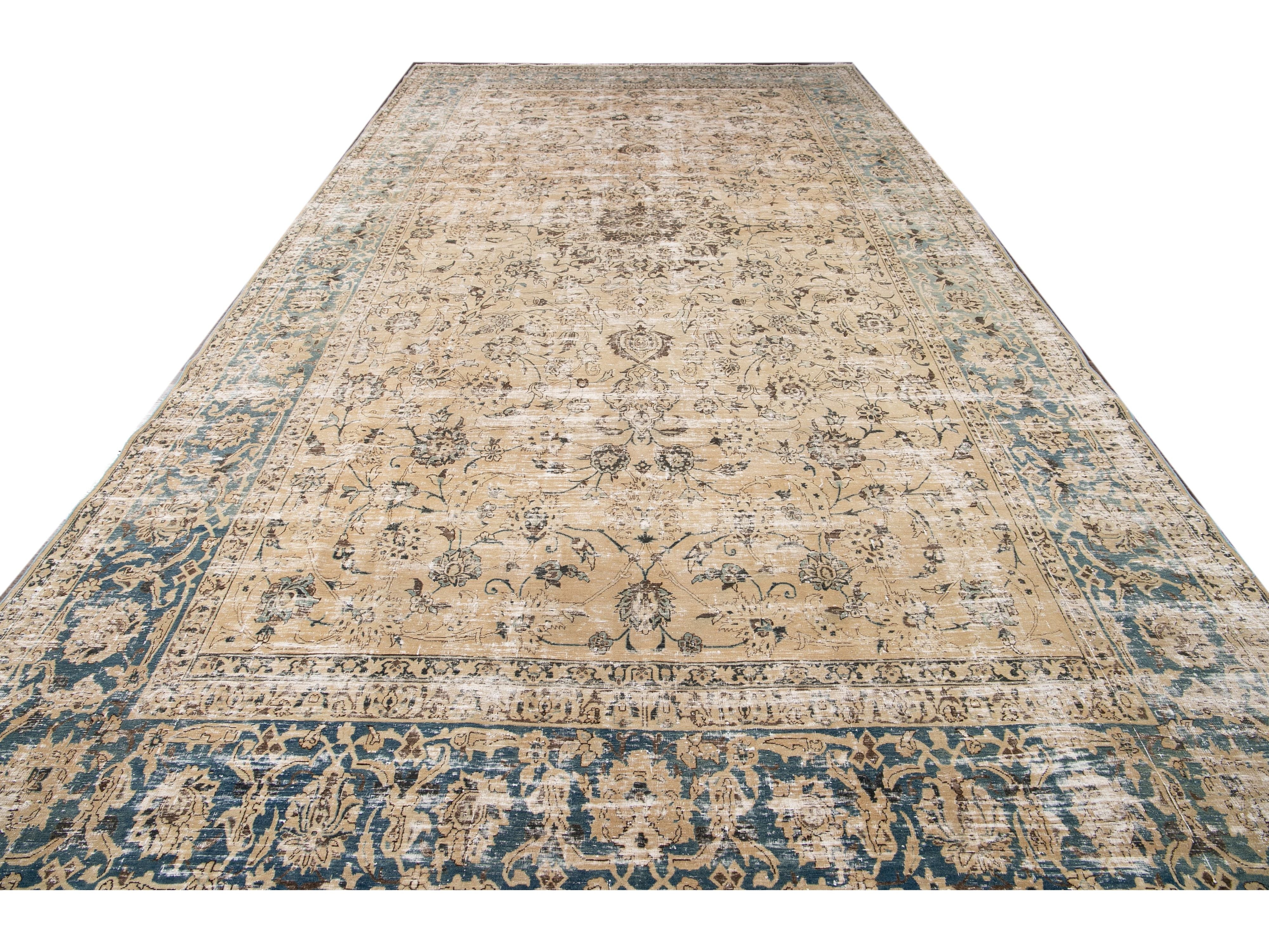 Antique Malayer Wool Runner 10 X 20