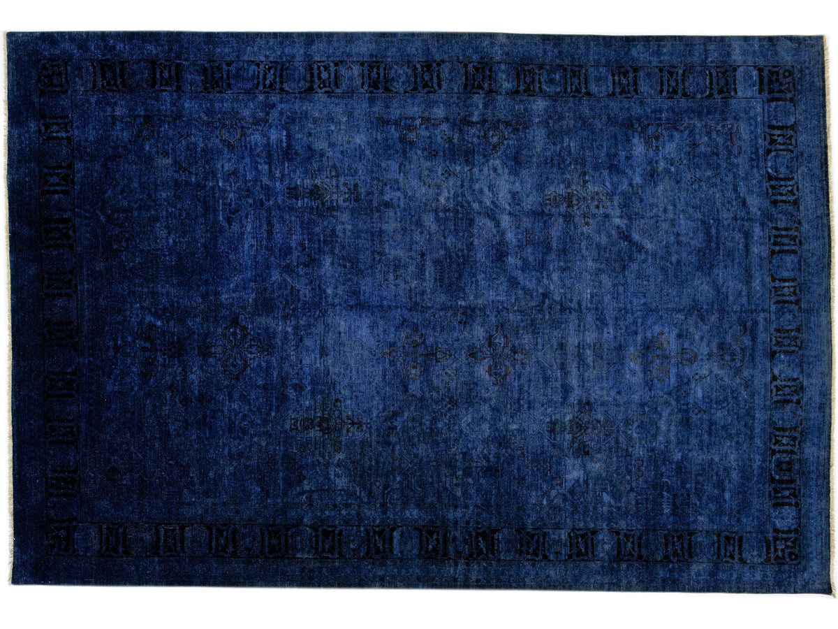 Modern Overdyed Wool Rug 12 X 17