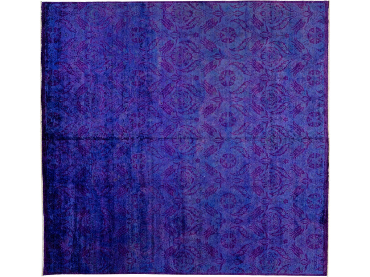 Modern Overdyed Wool Rug 12 X 13
