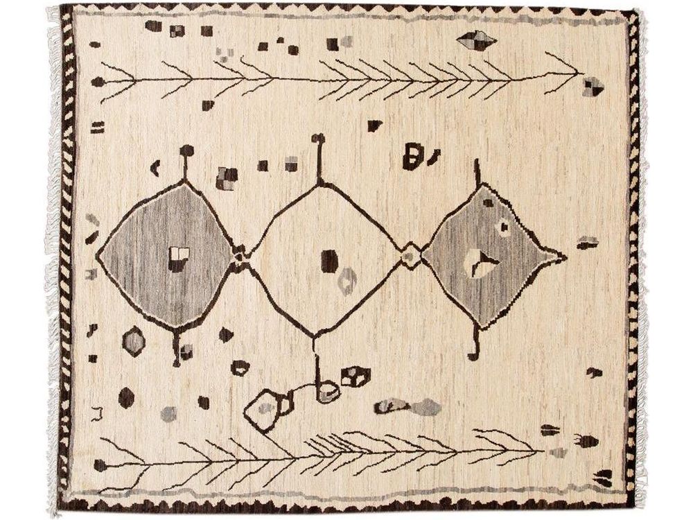 Modern Moroccan-Style Tribal Room size Wool Rug 8 X 10