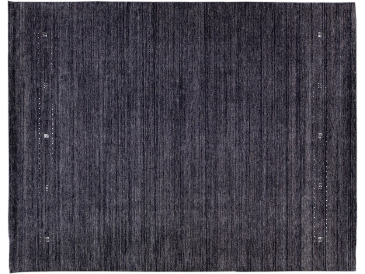 Modern Gabbeh Wool Rug 9 X 12