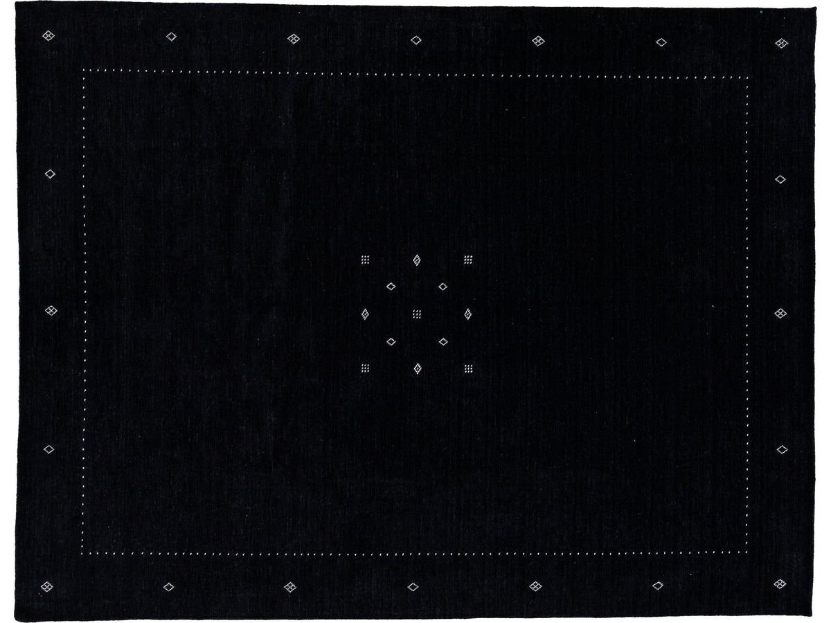 Modern Gabbeh Wool Rug 9 X 12