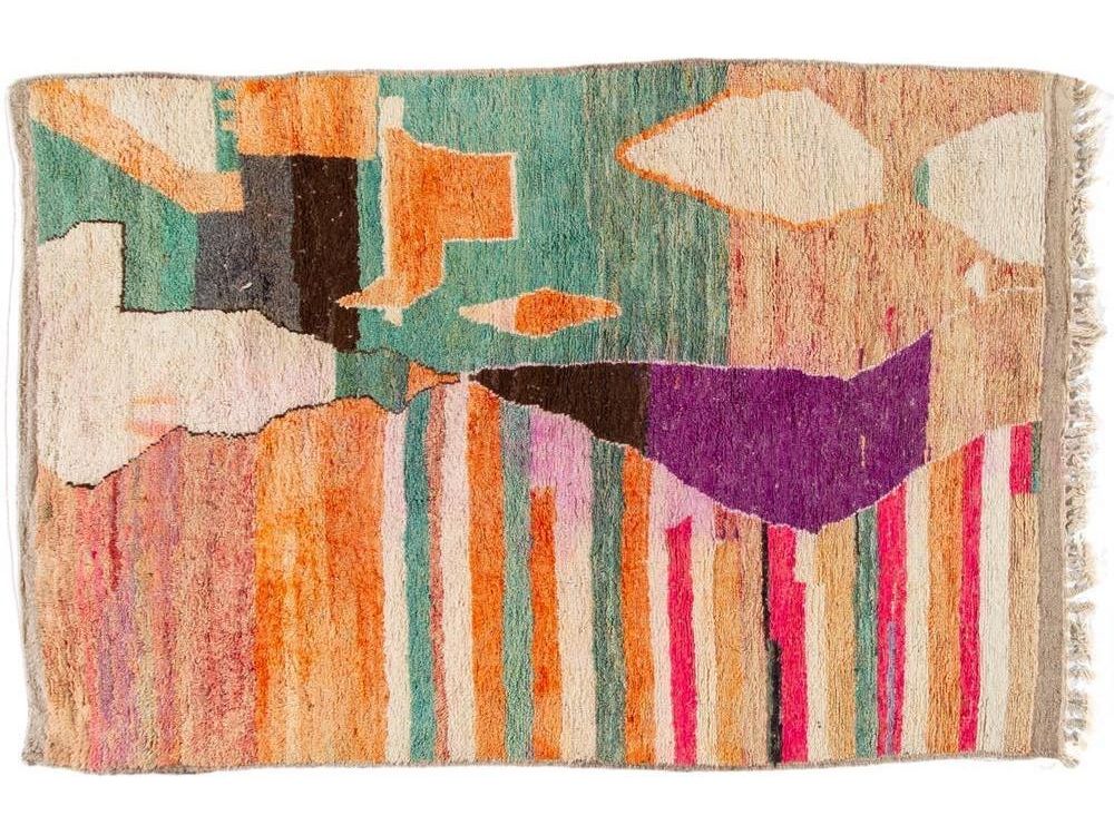 Vintage Beni Ourain Moroccan Wool Rug 6 X 10