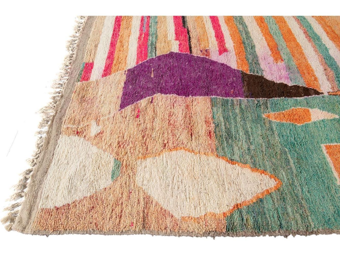 Vintage Beni Ourain Moroccan Wool Rug 6 X 10