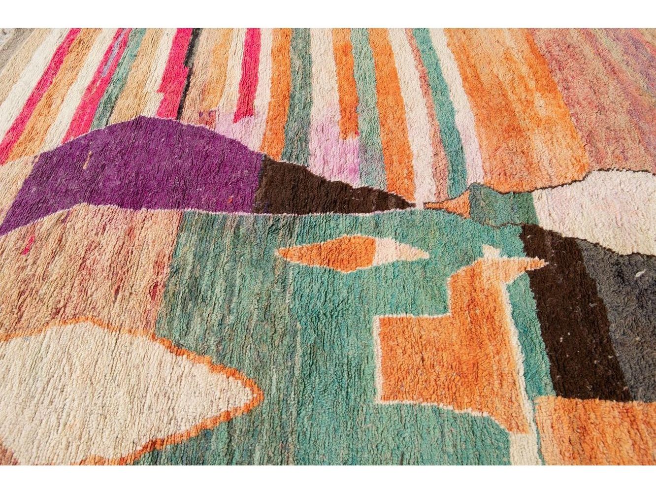 Vintage Beni Ourain Moroccan Wool Rug 6 X 10