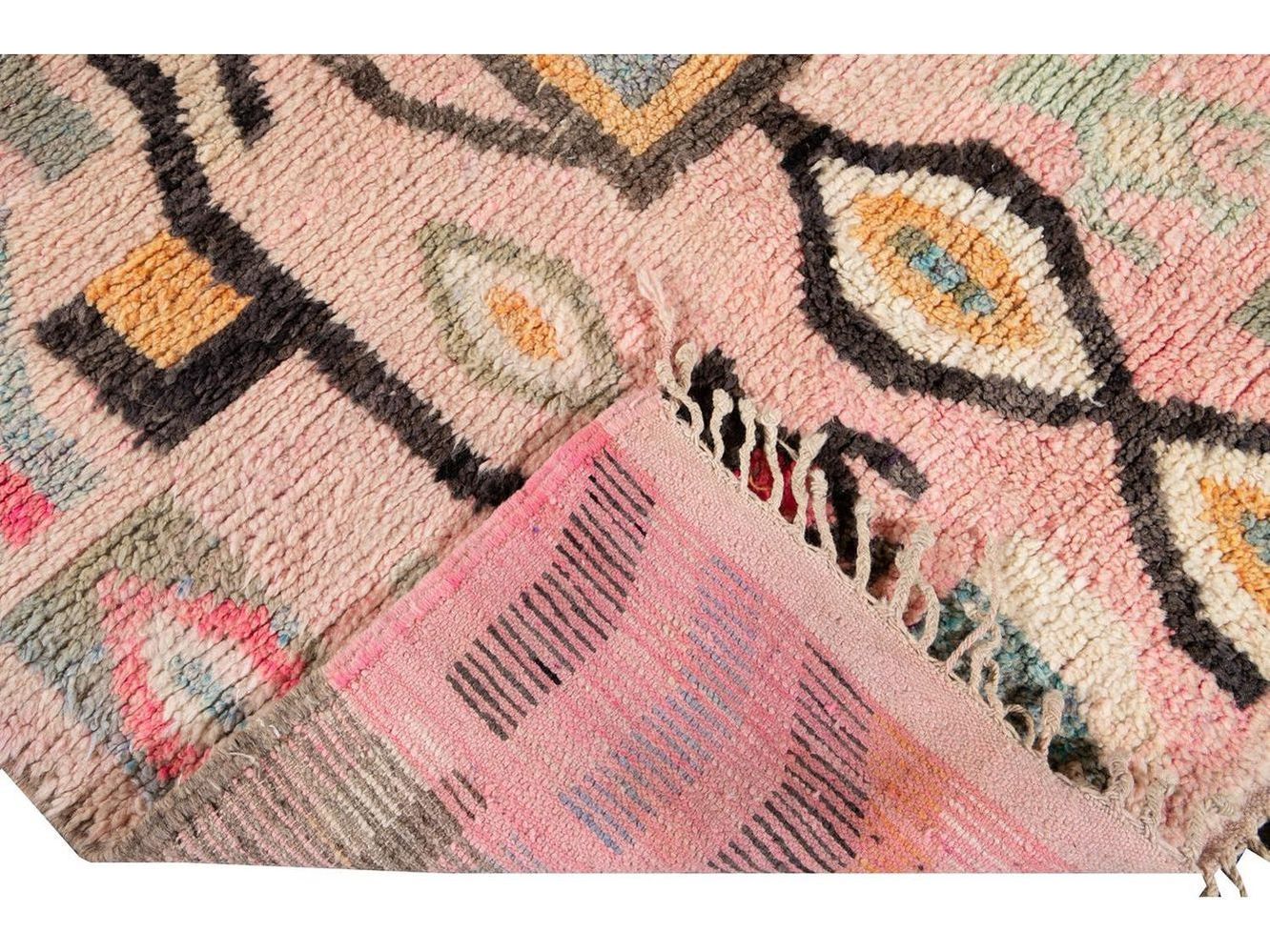 Vintage Azilal Moroccan Wool Rug 5 X 8