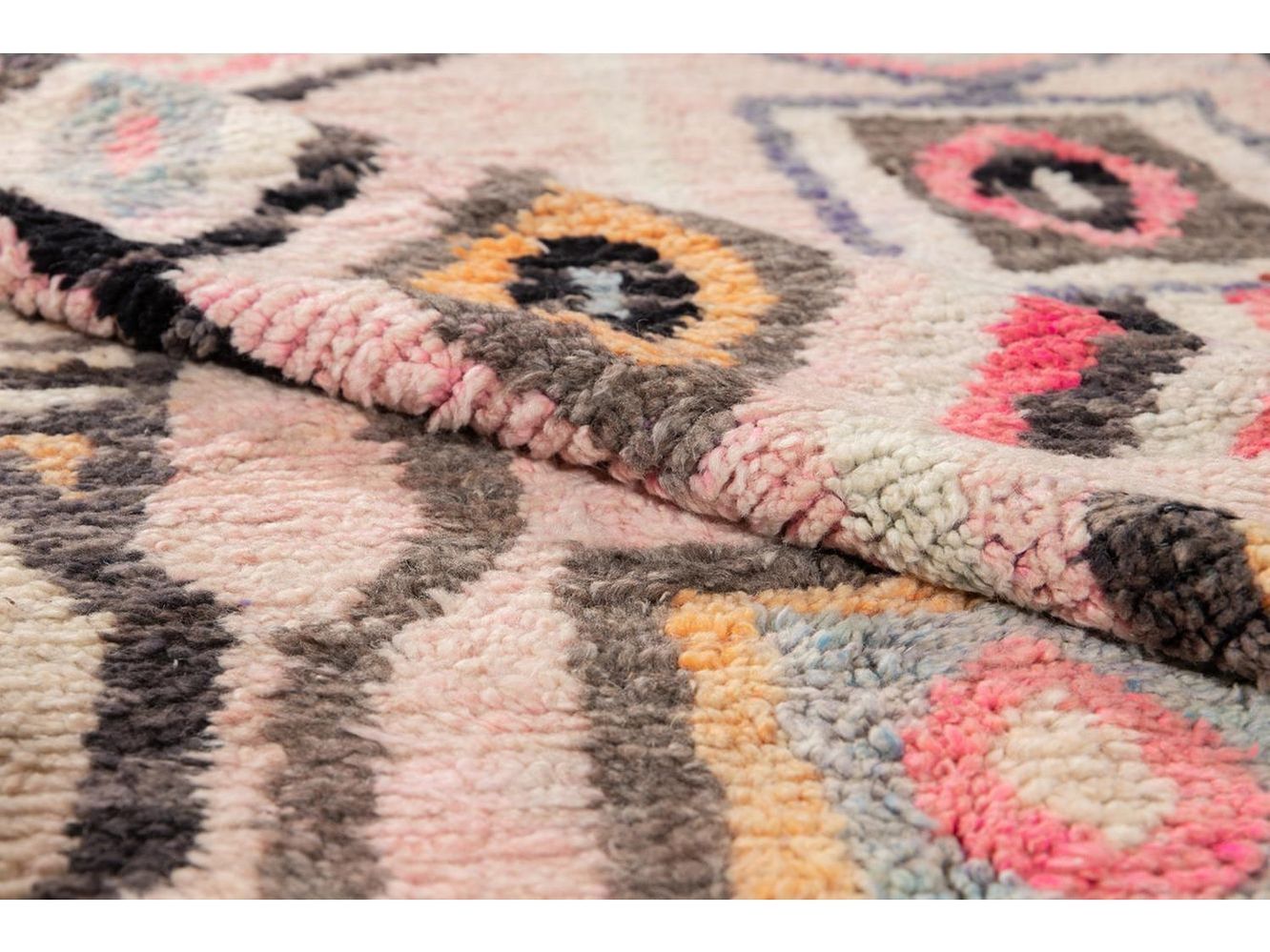 Vintage Azilal Moroccan Wool Rug 5 X 8