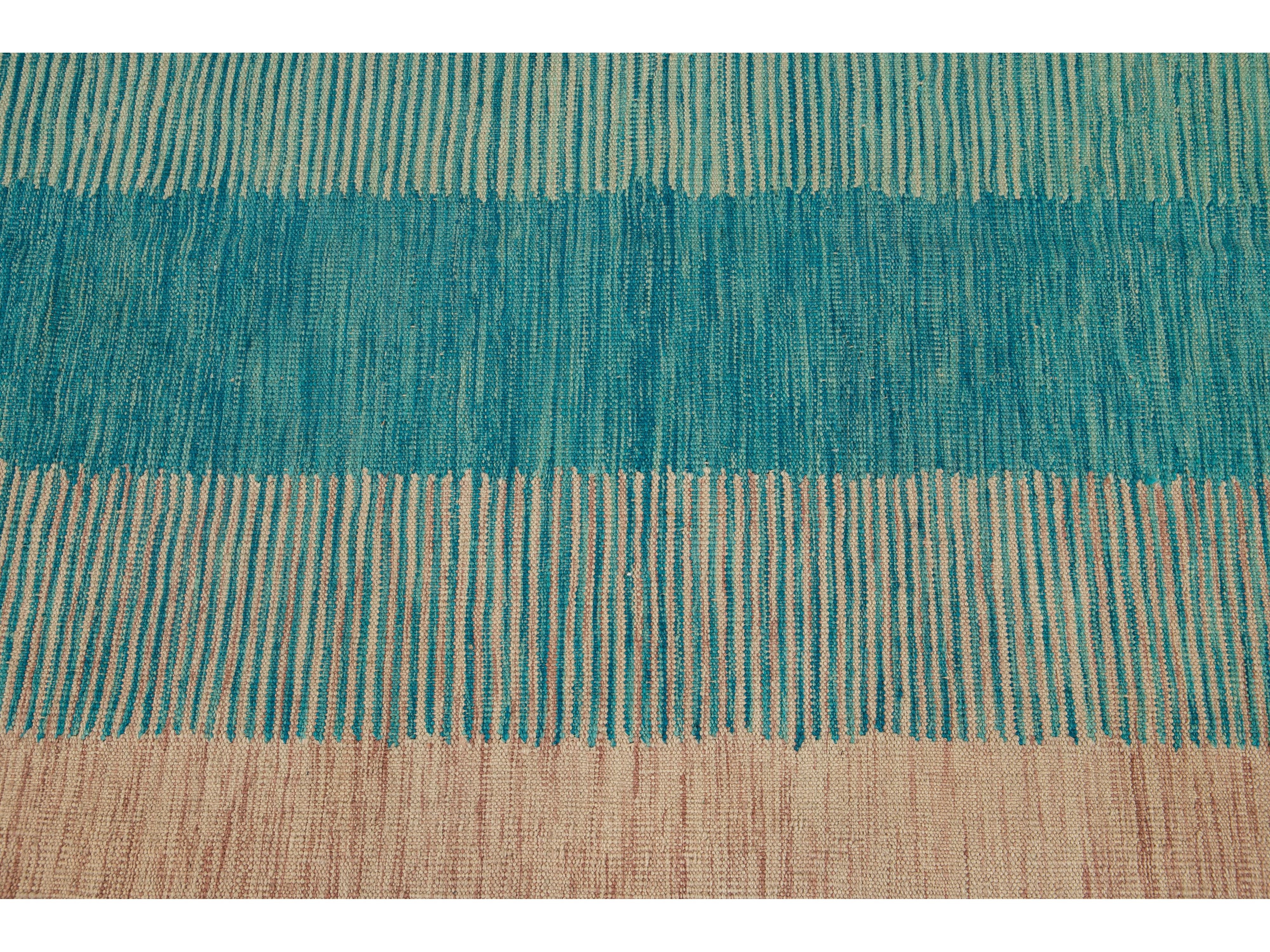 Modern Kilim Wool Rug 9 X 12