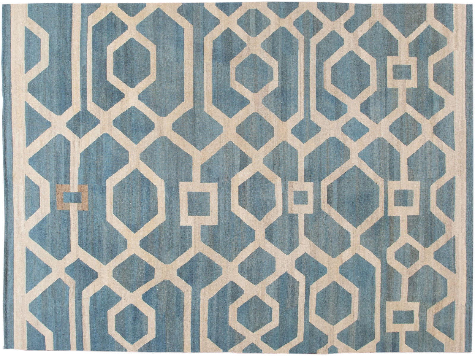 Modern Kilim Wool Rug 10 X 14