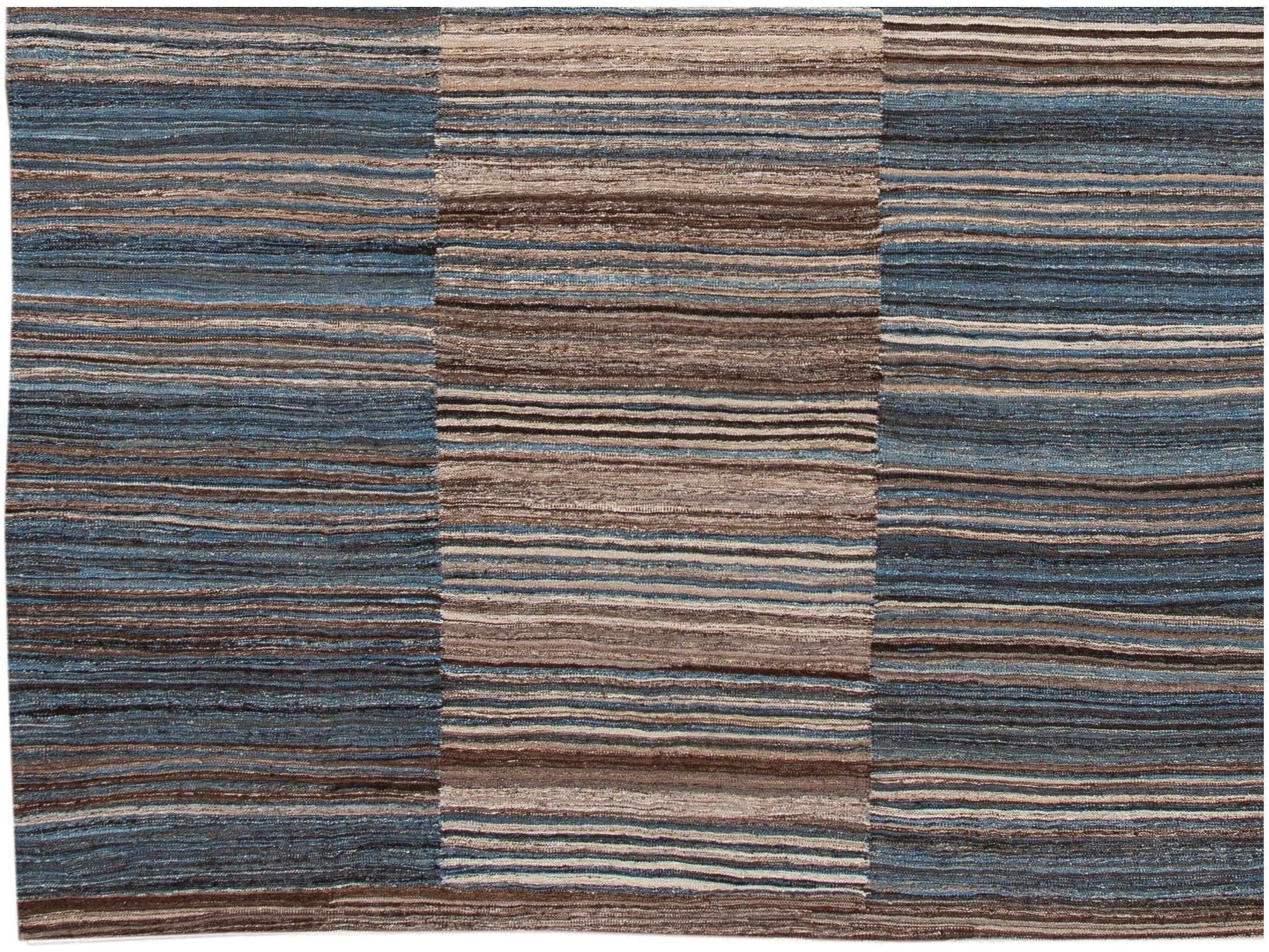 Modern Kilim Wool Rug 9 X 12