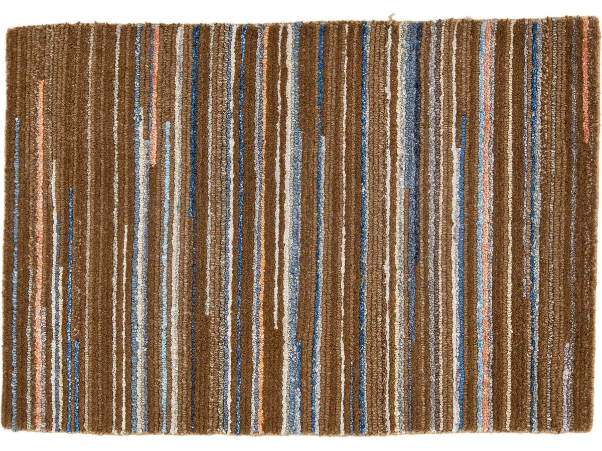 Modern Wool and Silk Custom Rug