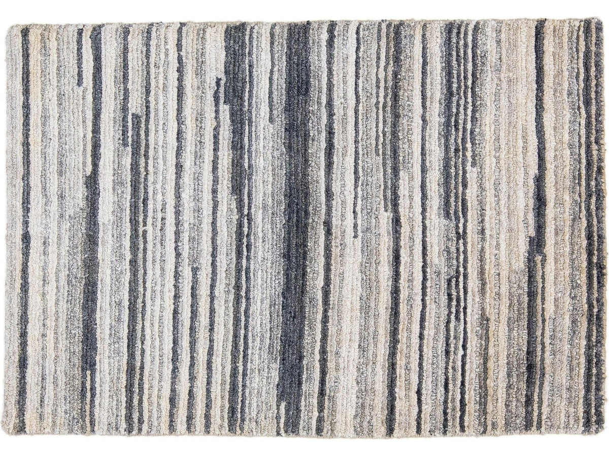 Modern Wool and Silk Custom Rug