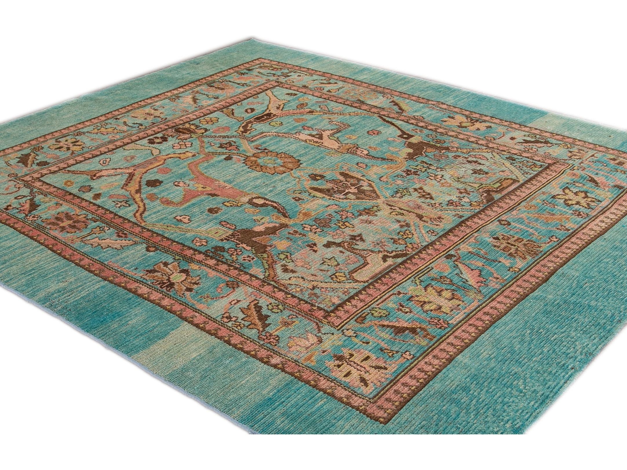 Modern Revival Wool Rug 7 X 8