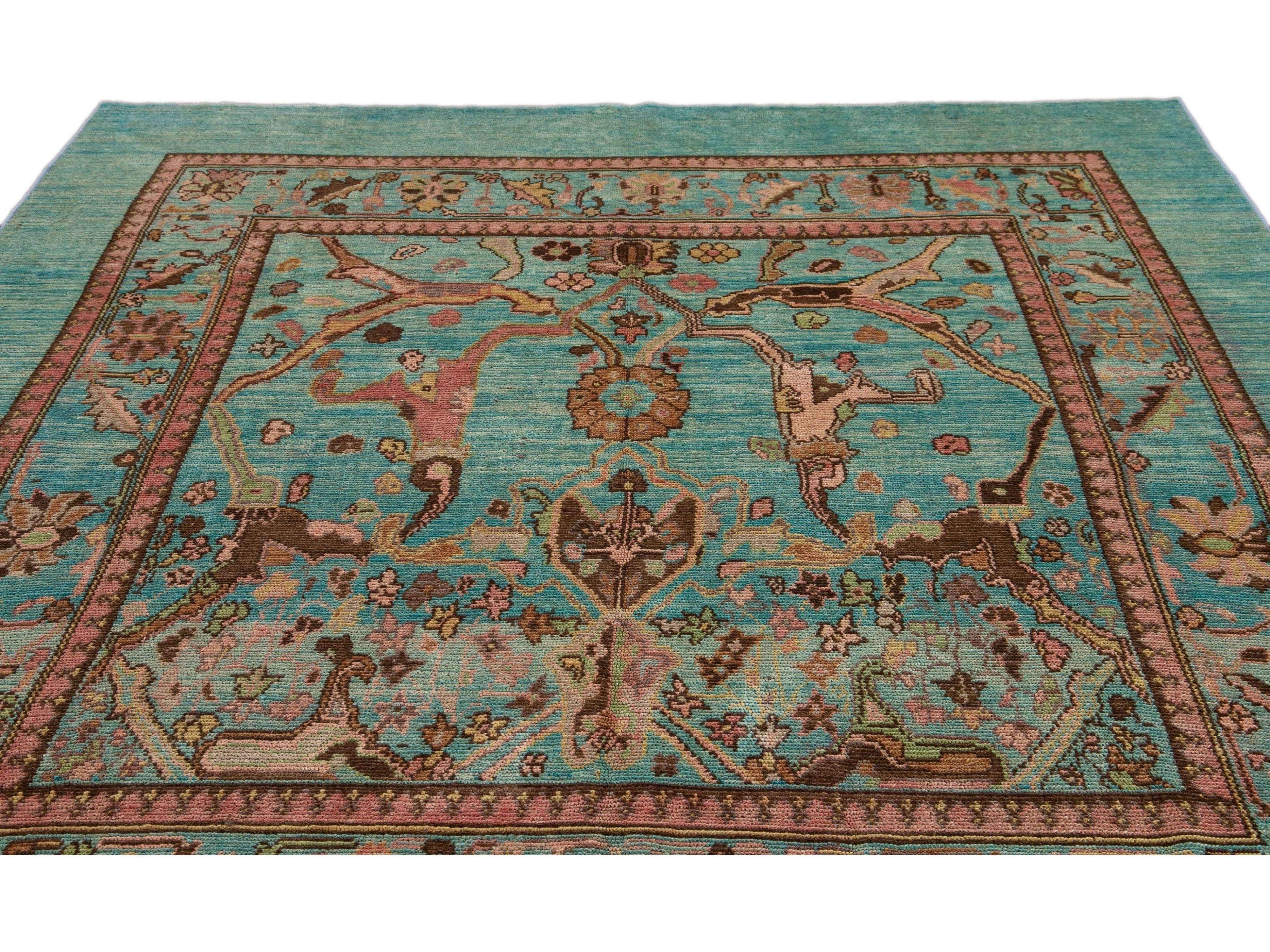 Modern Revival Wool Rug 7 X 8