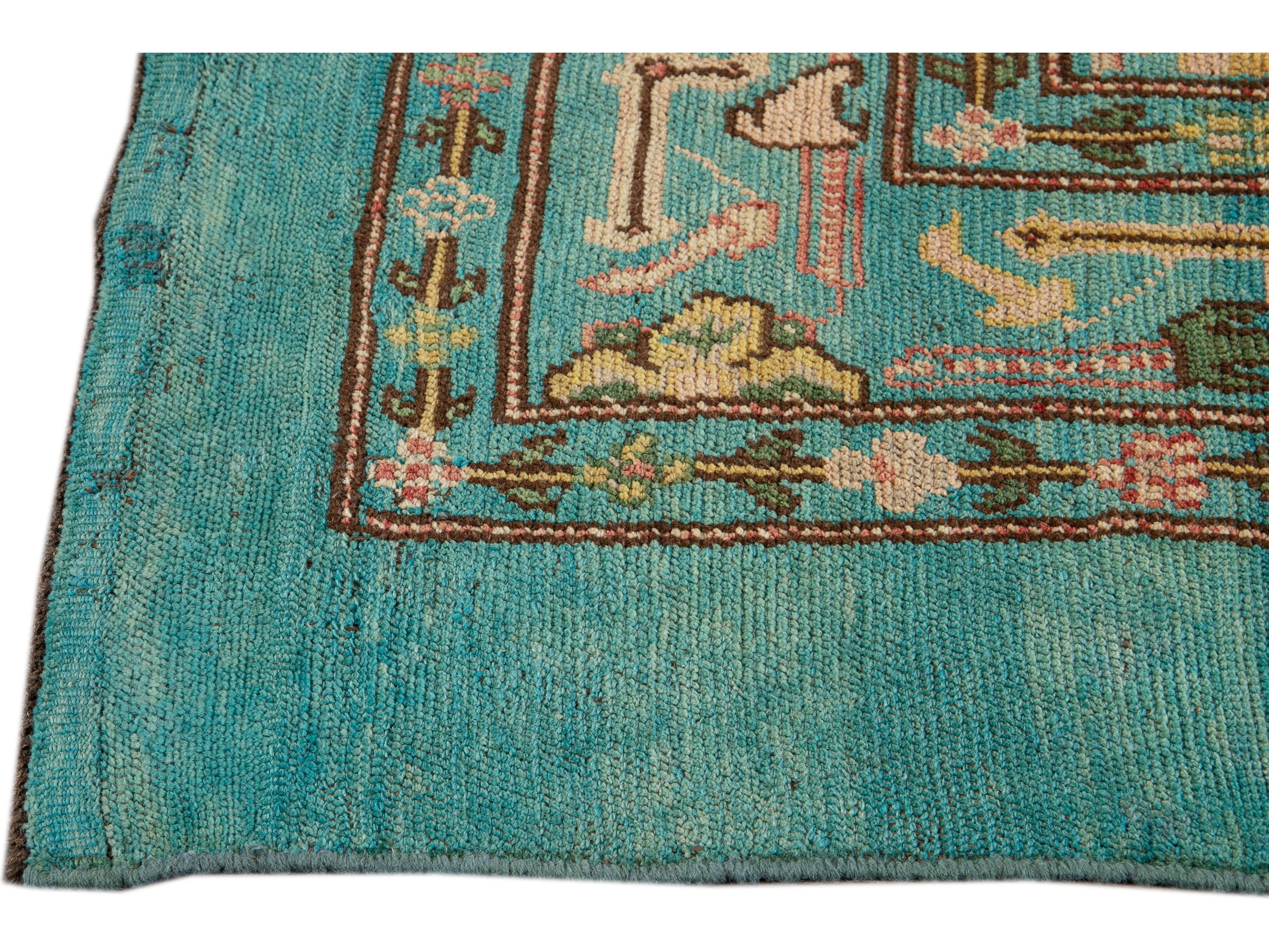 Modern Revival Wool Rug 7 X 9