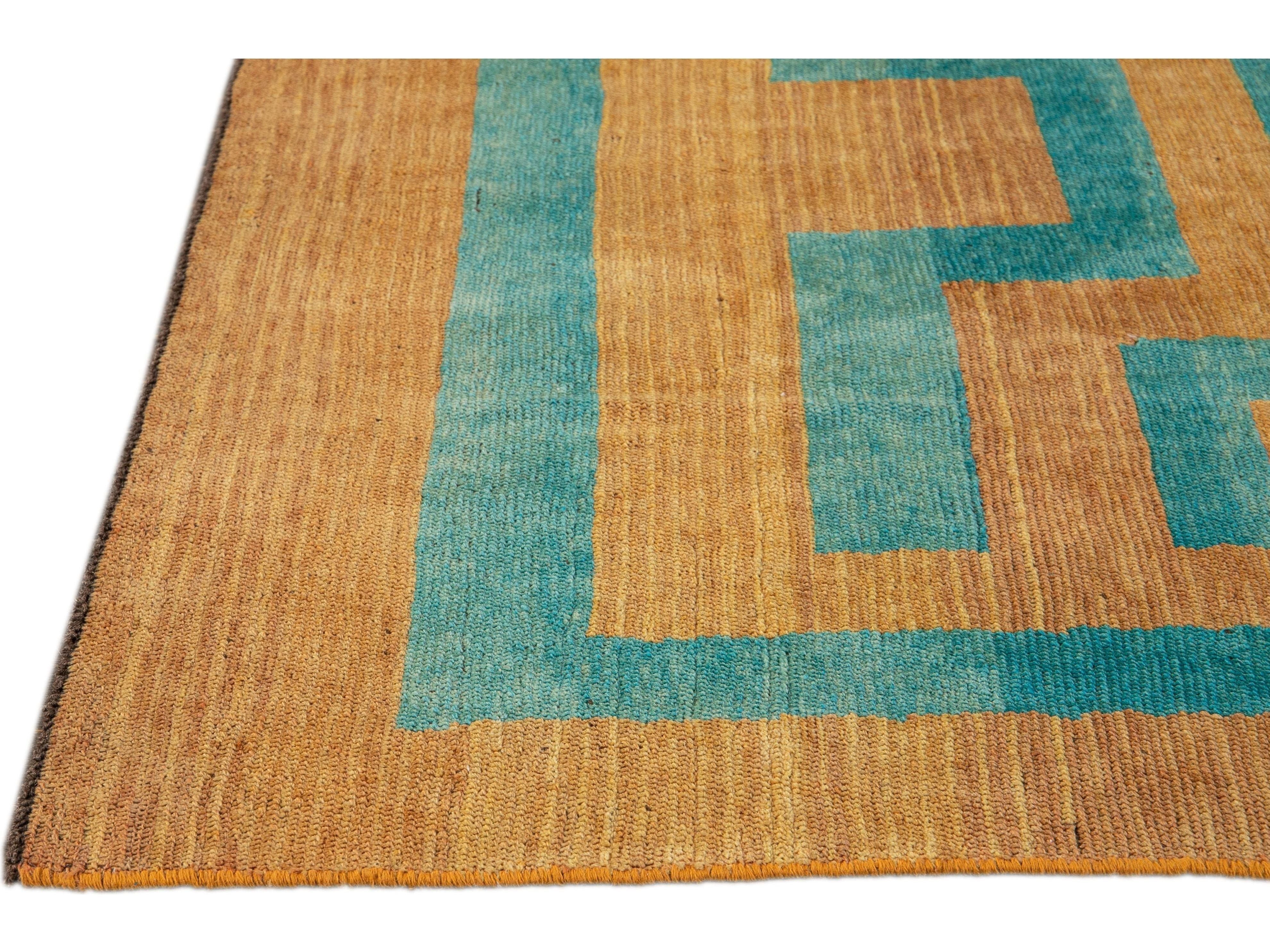 Modern Deco Style Wool Rug 7 X 8