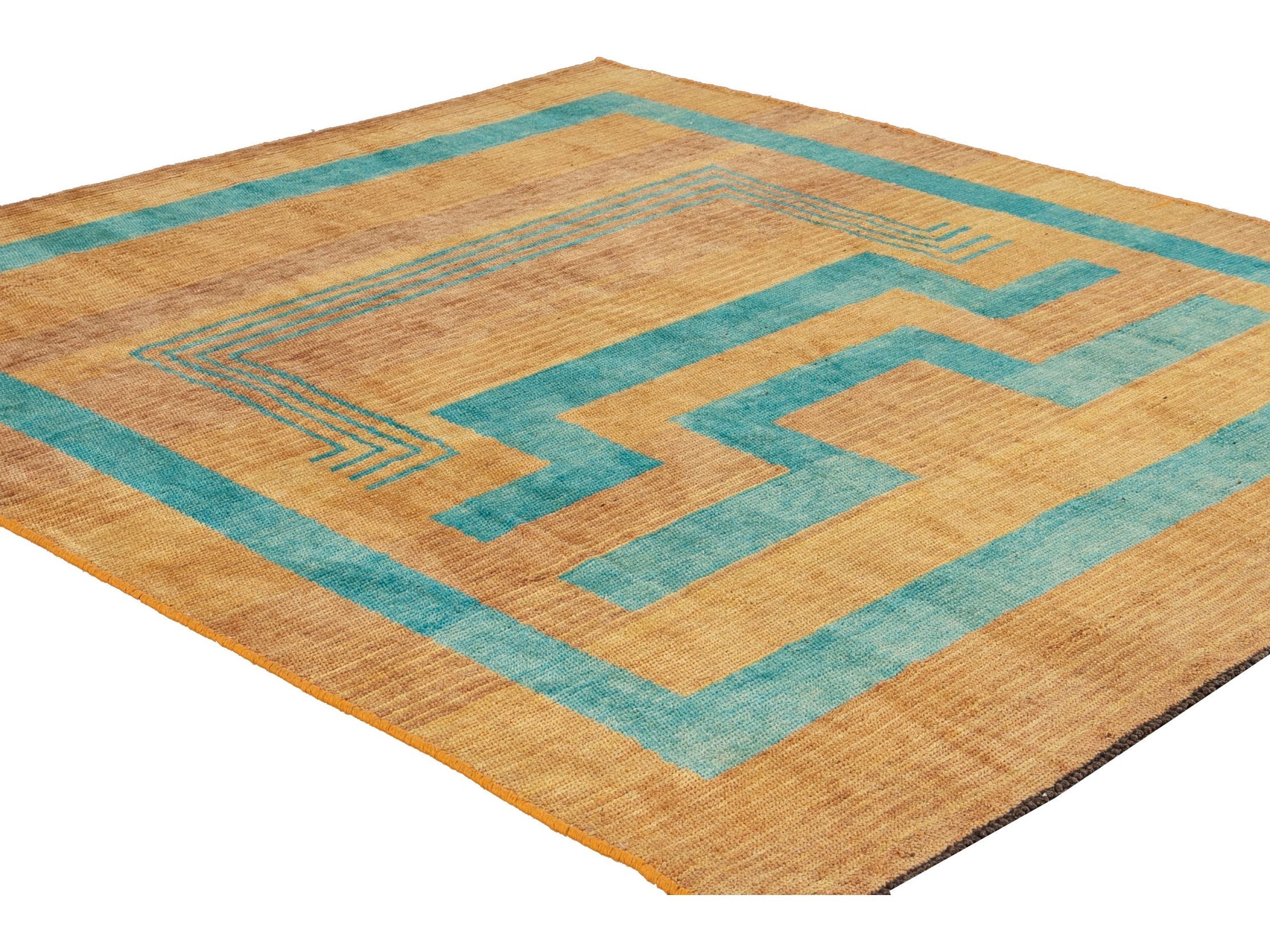Modern Deco Style Wool Rug 7 X 8