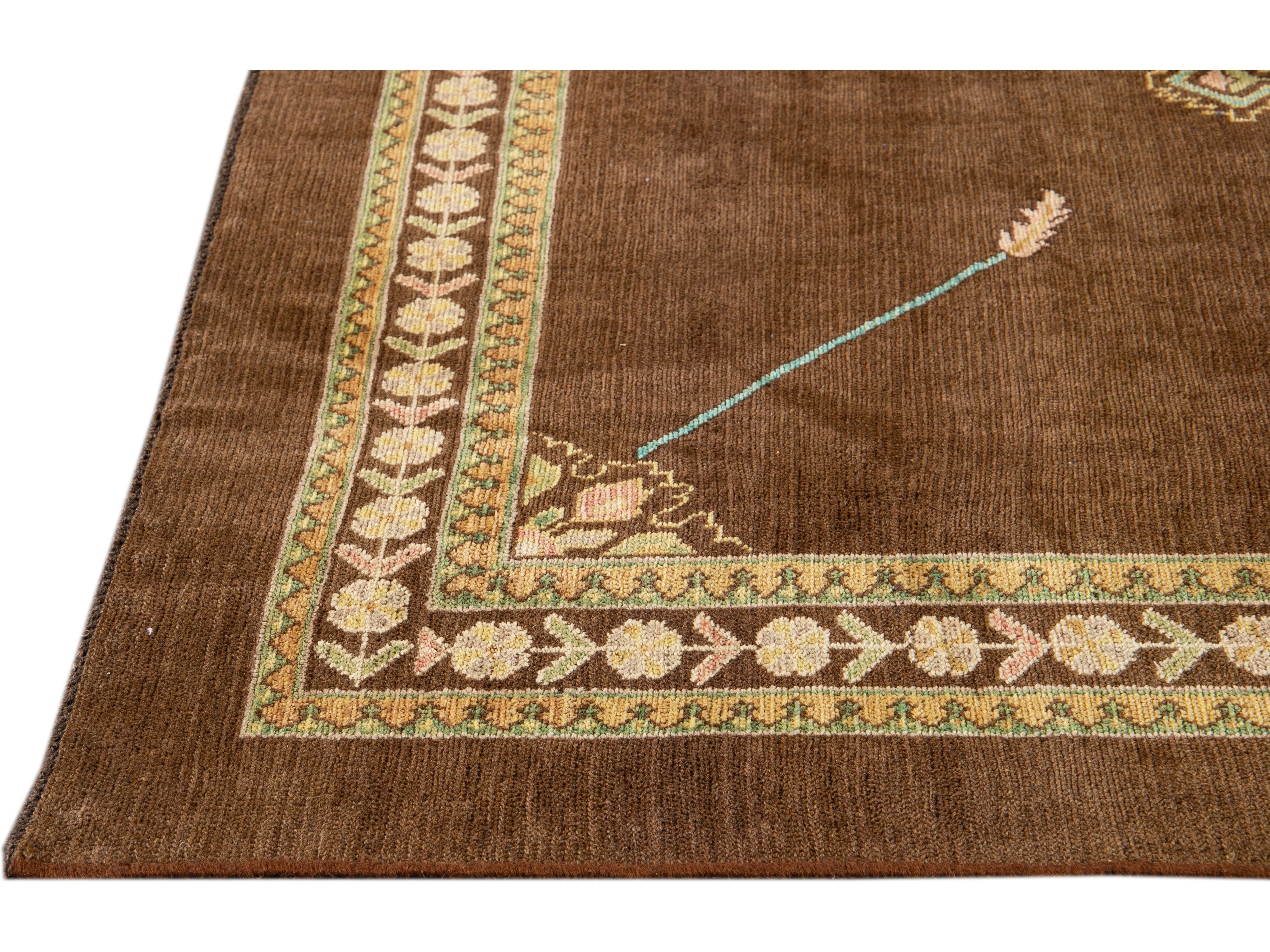 Modern Revival Wool Rug 7 X 8