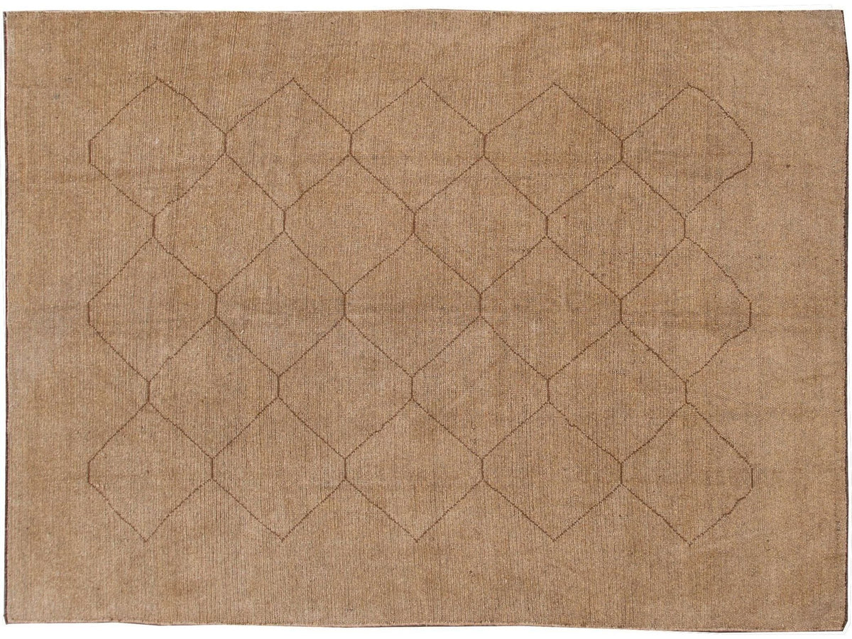Modern Moroccan Wool Rug 7 X 9