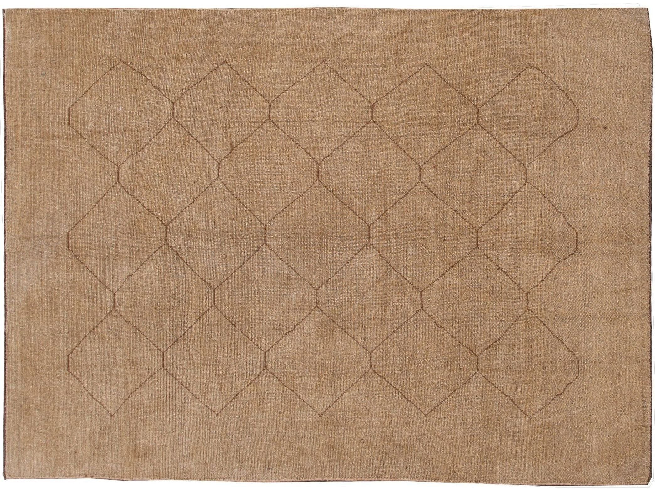 Modern Moroccan Wool Rug 9 X 10