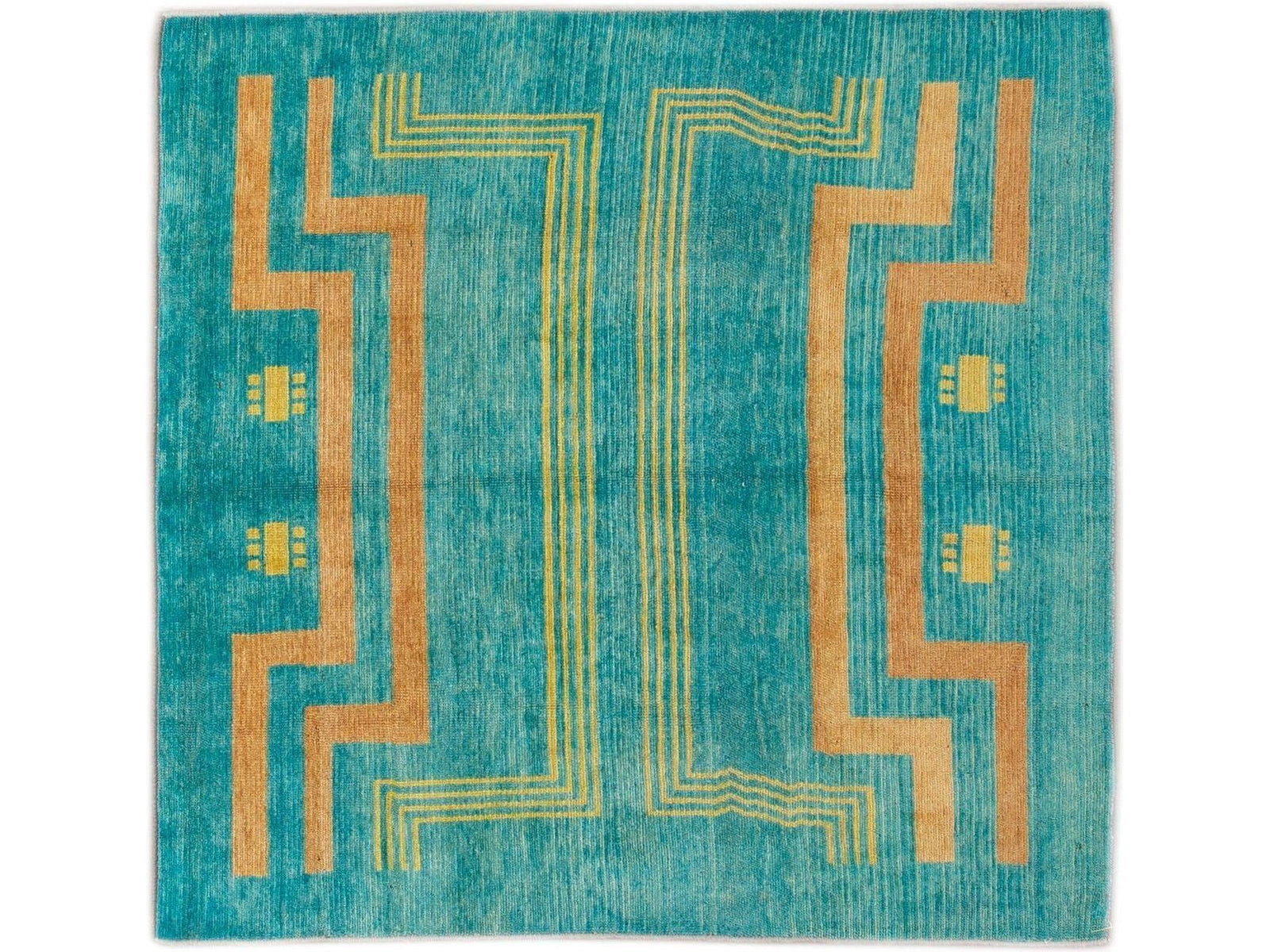 Modern Art Deco Style Wool Rug 7 X 7