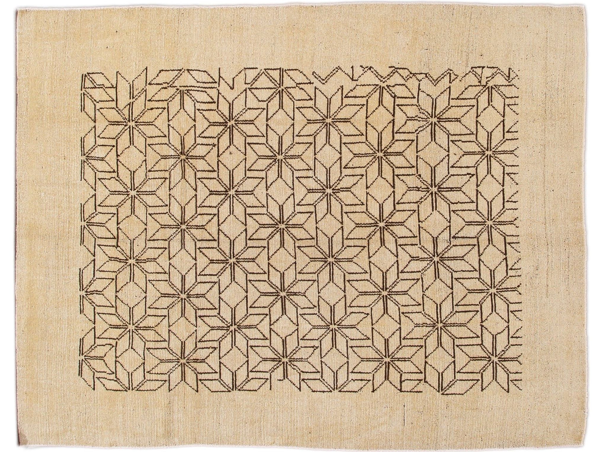 Modern Deco Style Wool Rug 7 X 9