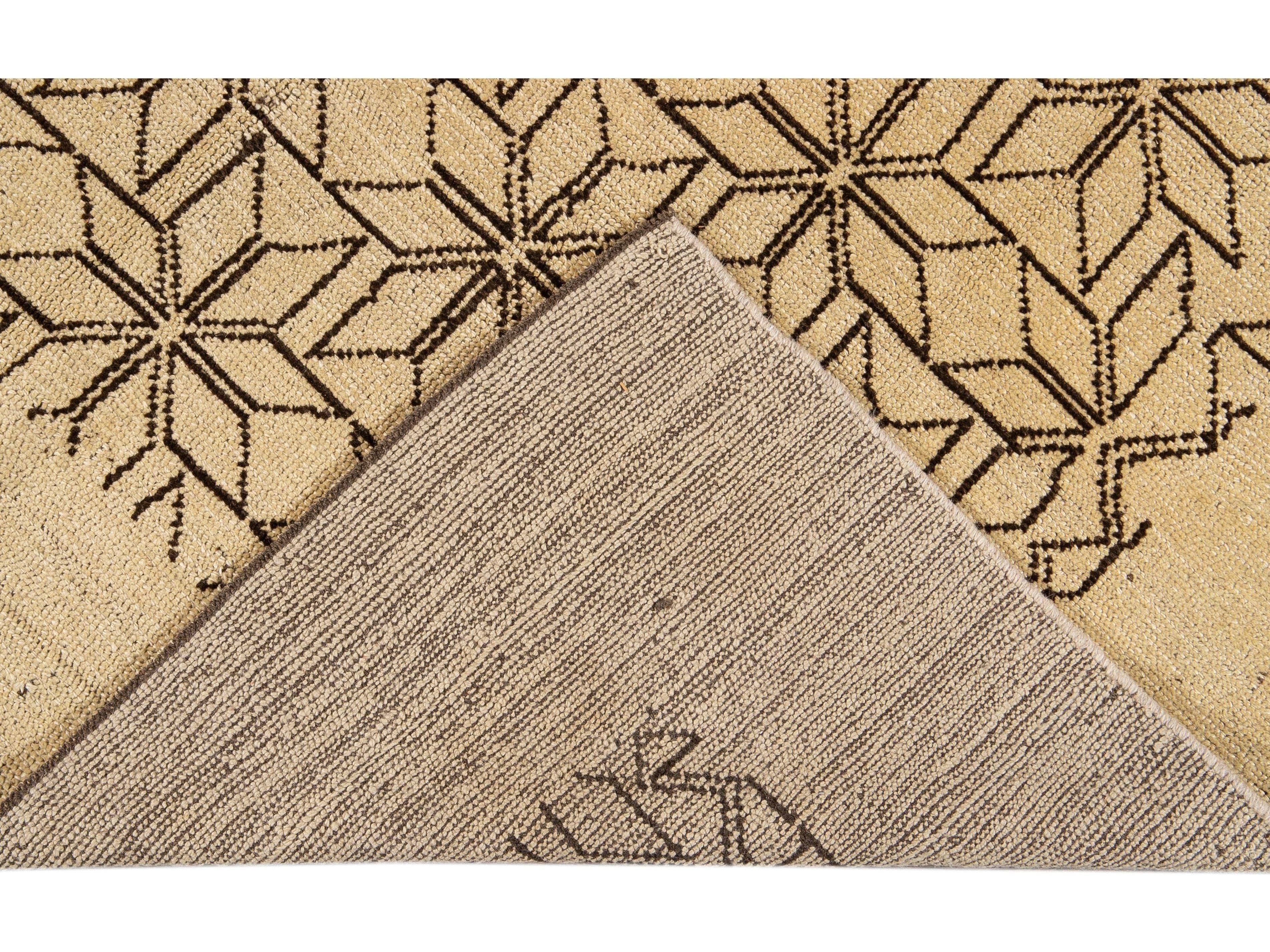 Modern Deco Style Wool Rug 7 X 9
