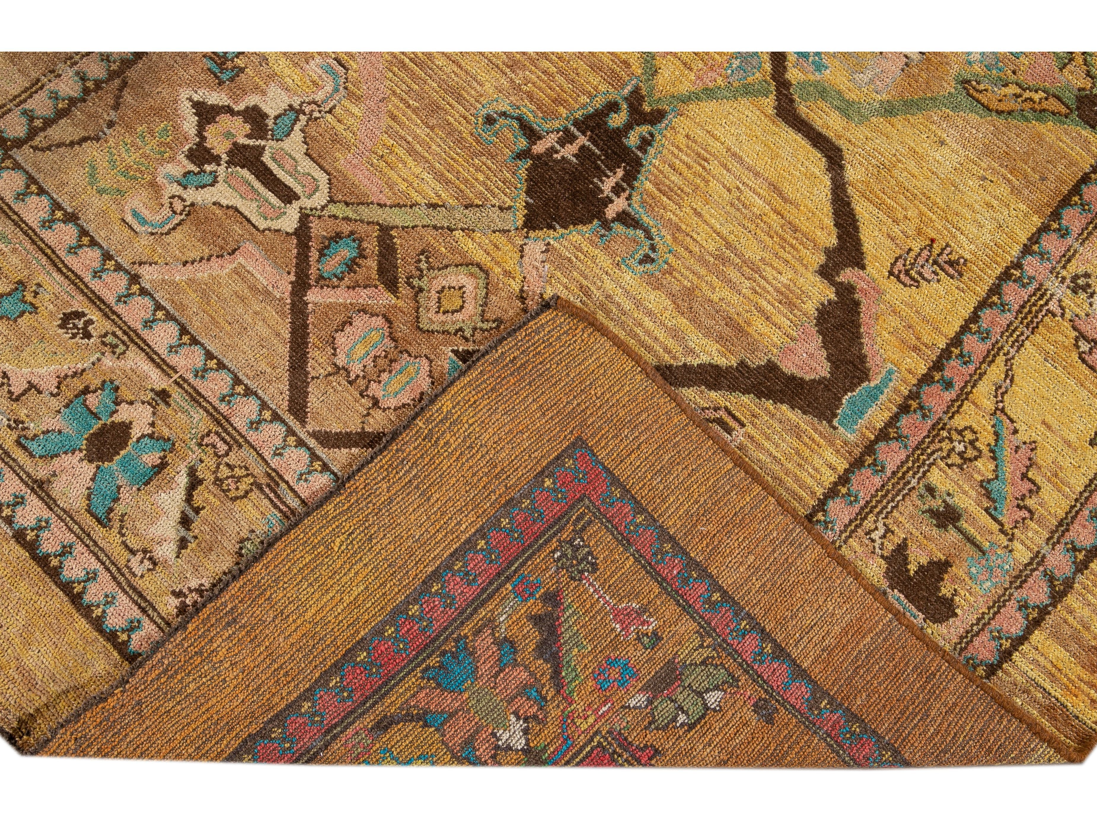 Modern Revival Wool Rug 6 X 8