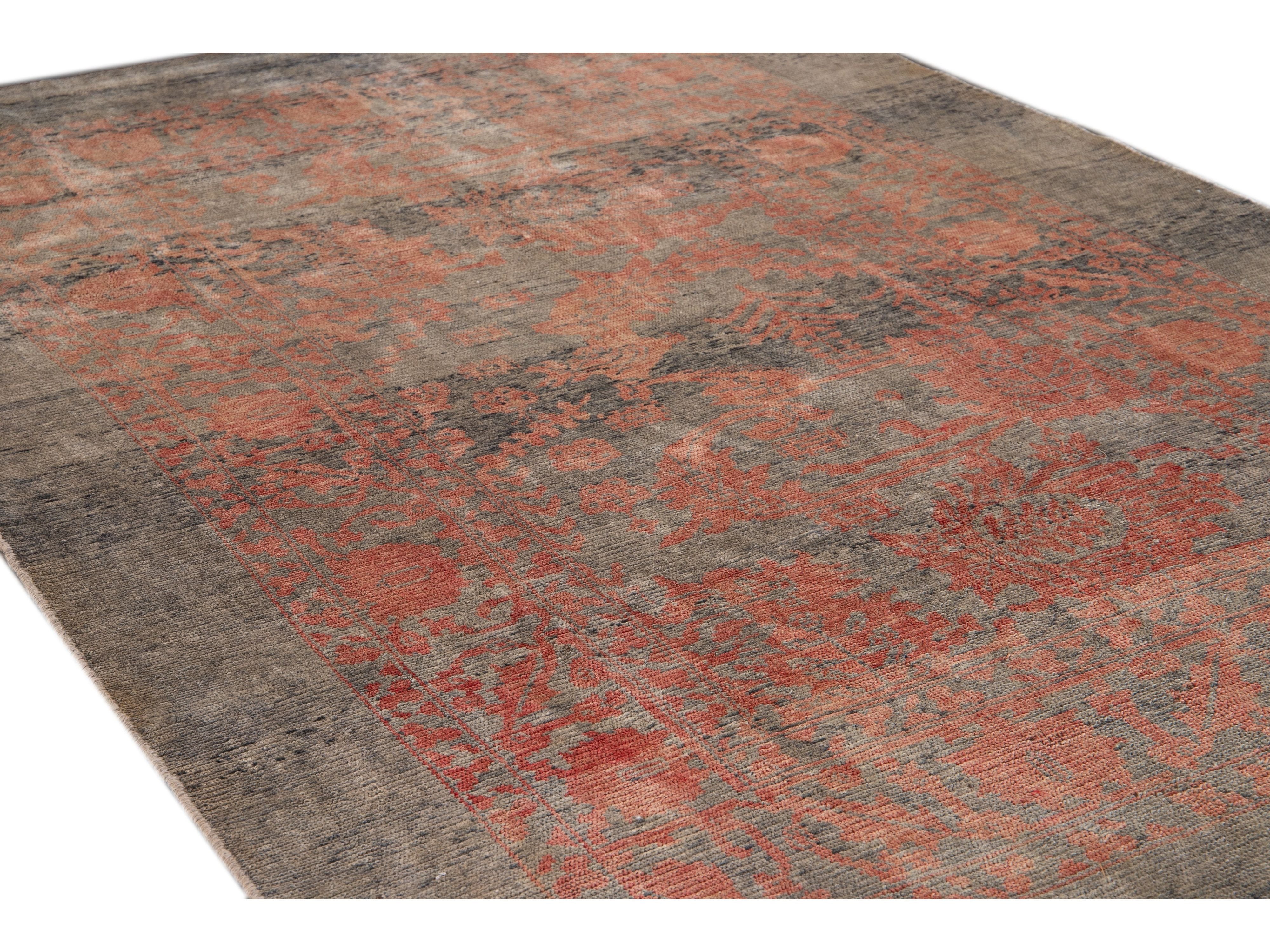 Modern Revival Wool Rug 6 X 10