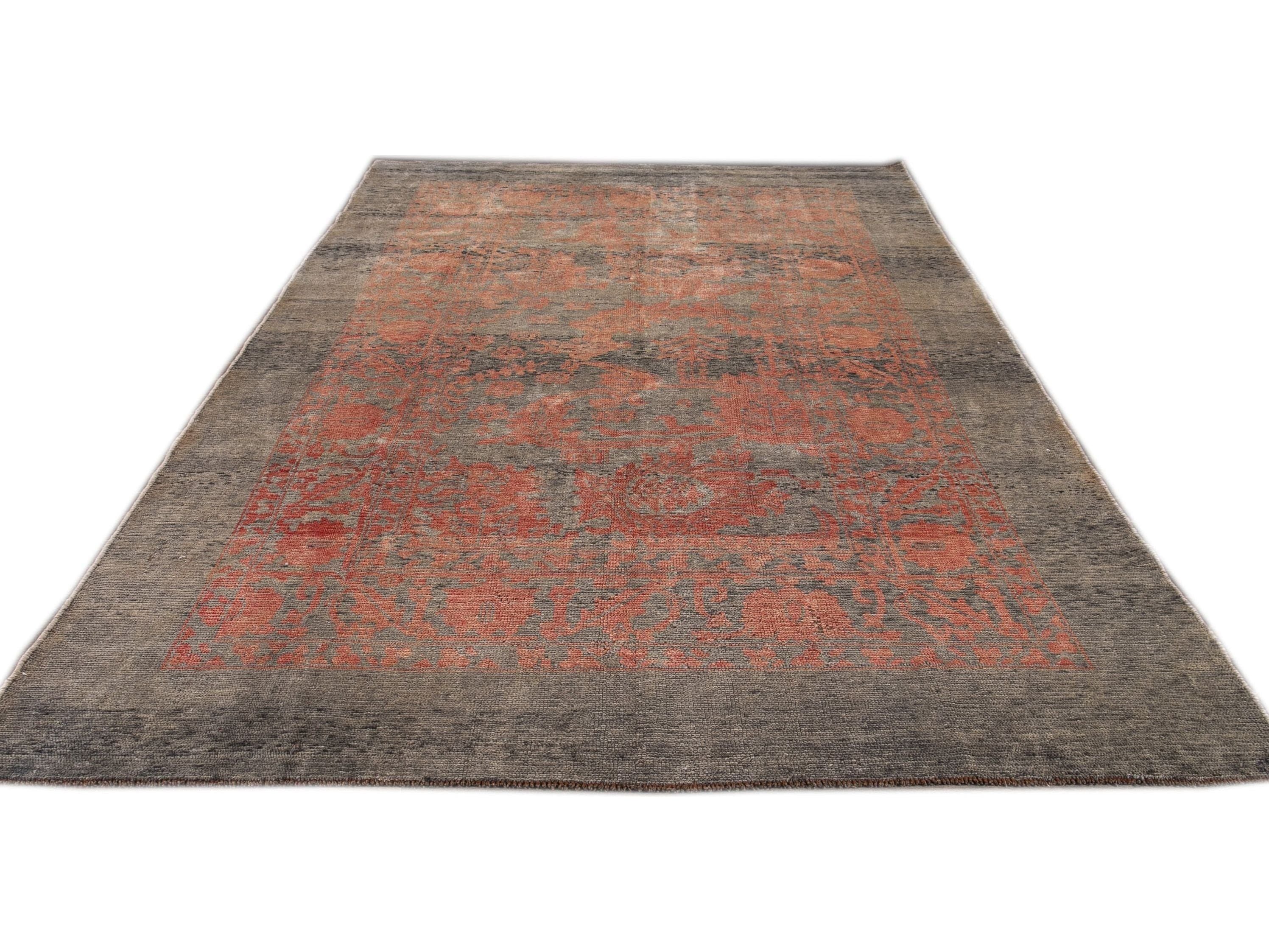 Modern Revival Wool Rug 6 X 10