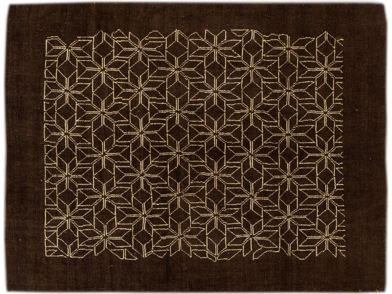 Modern Art Deco Style Wool Rug 7 X 10