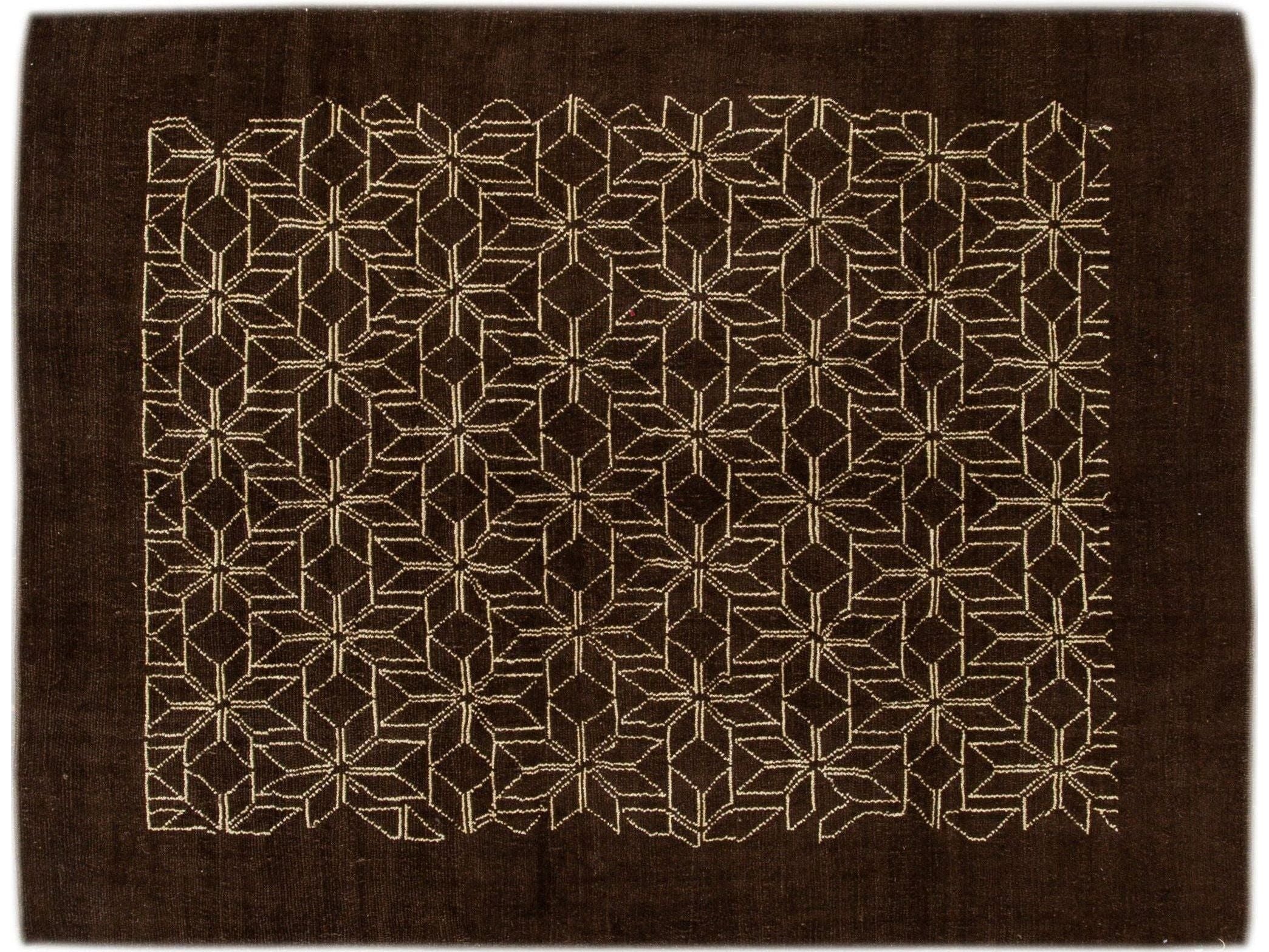 Modern Deco Style Wool Rug 7 X 10
