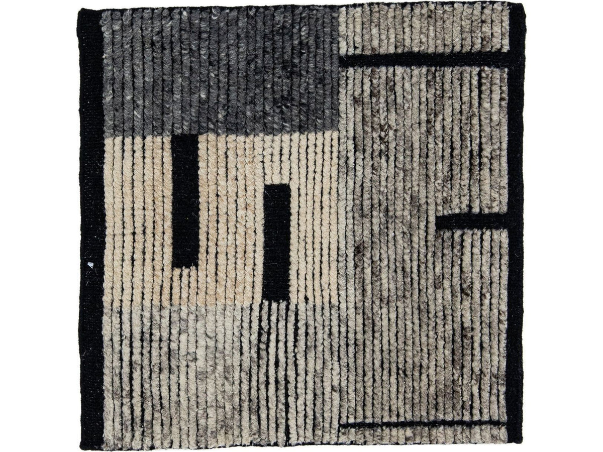Modern Moroccan Wool Custom Rug