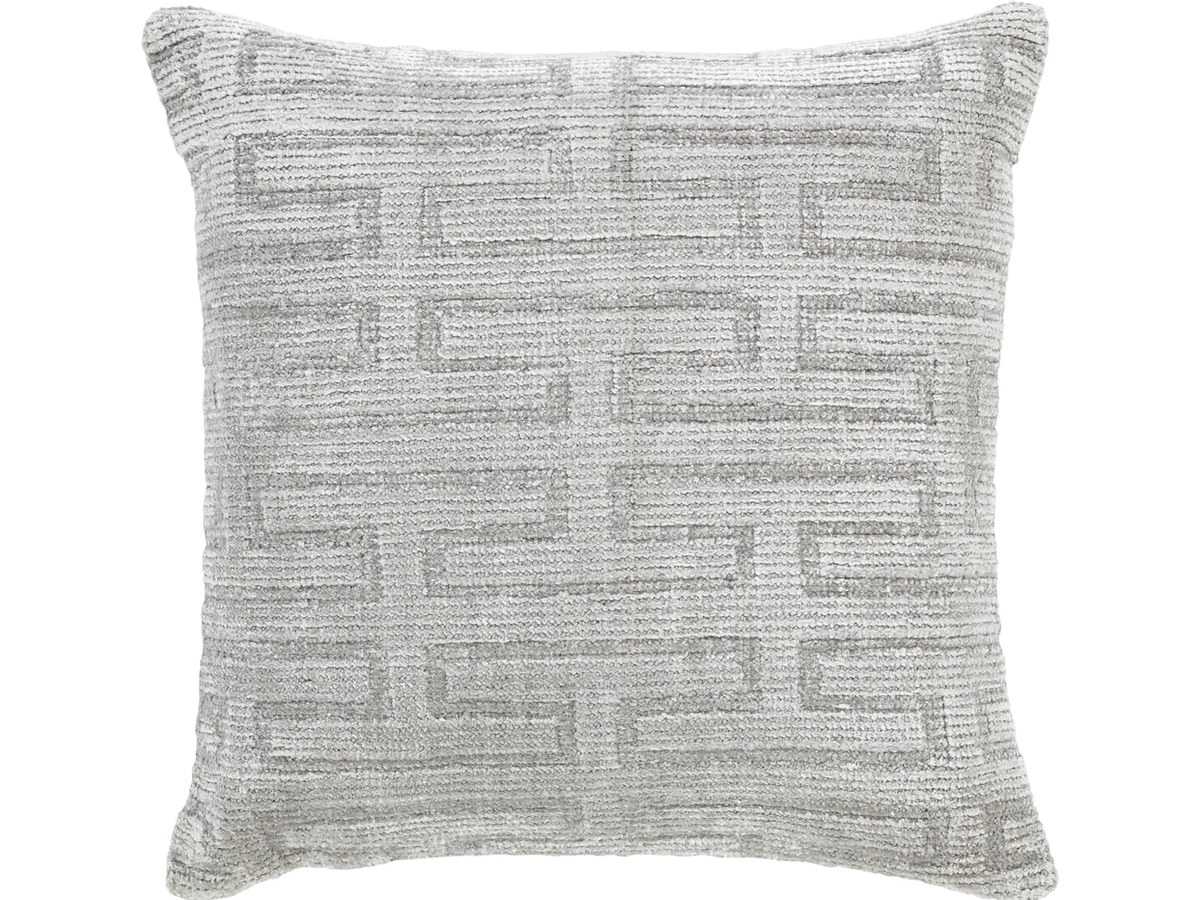 Modern Pearl Gray Throw Pillow