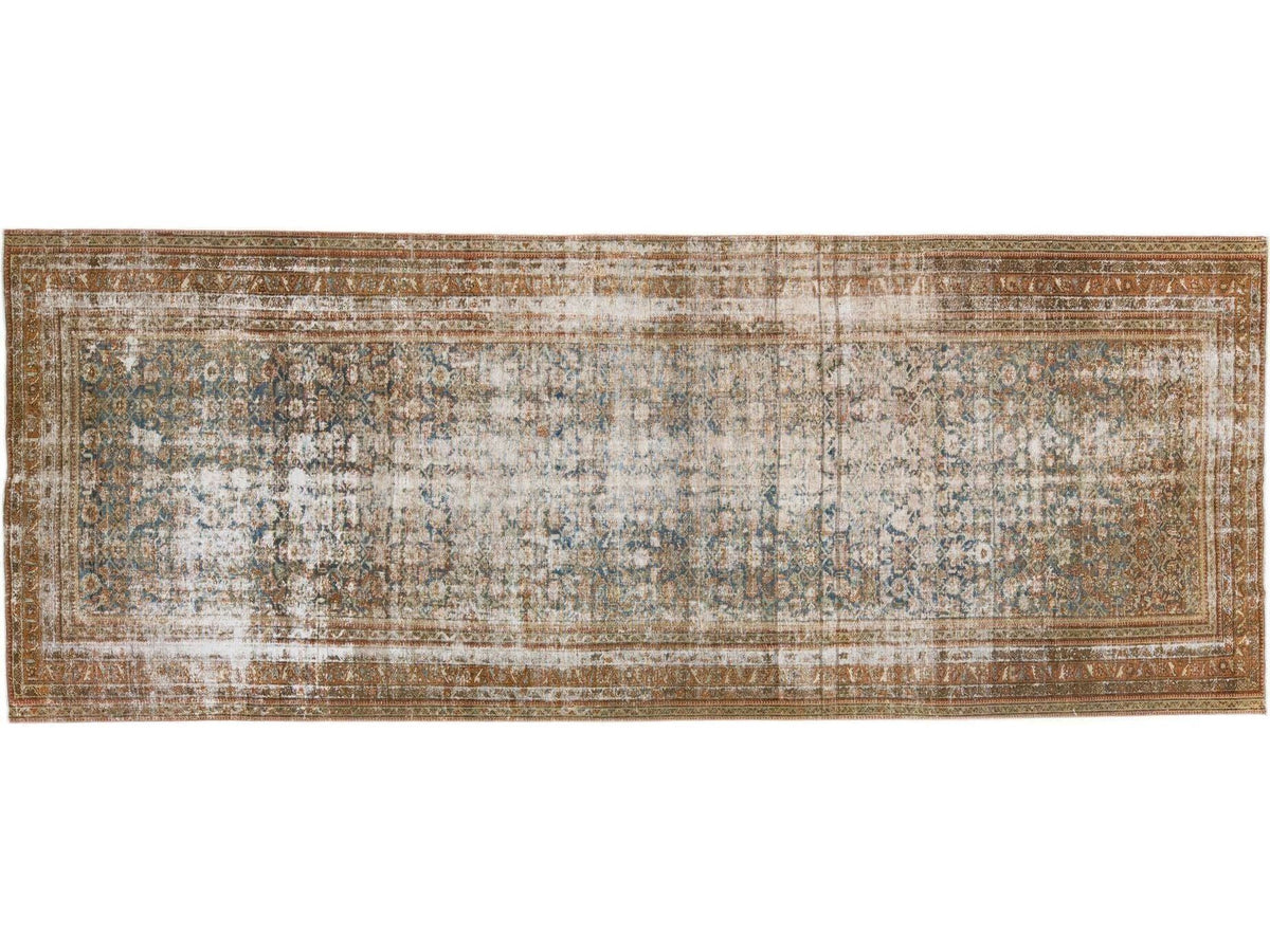 Antique Malayer Wool Runner 6 X 17