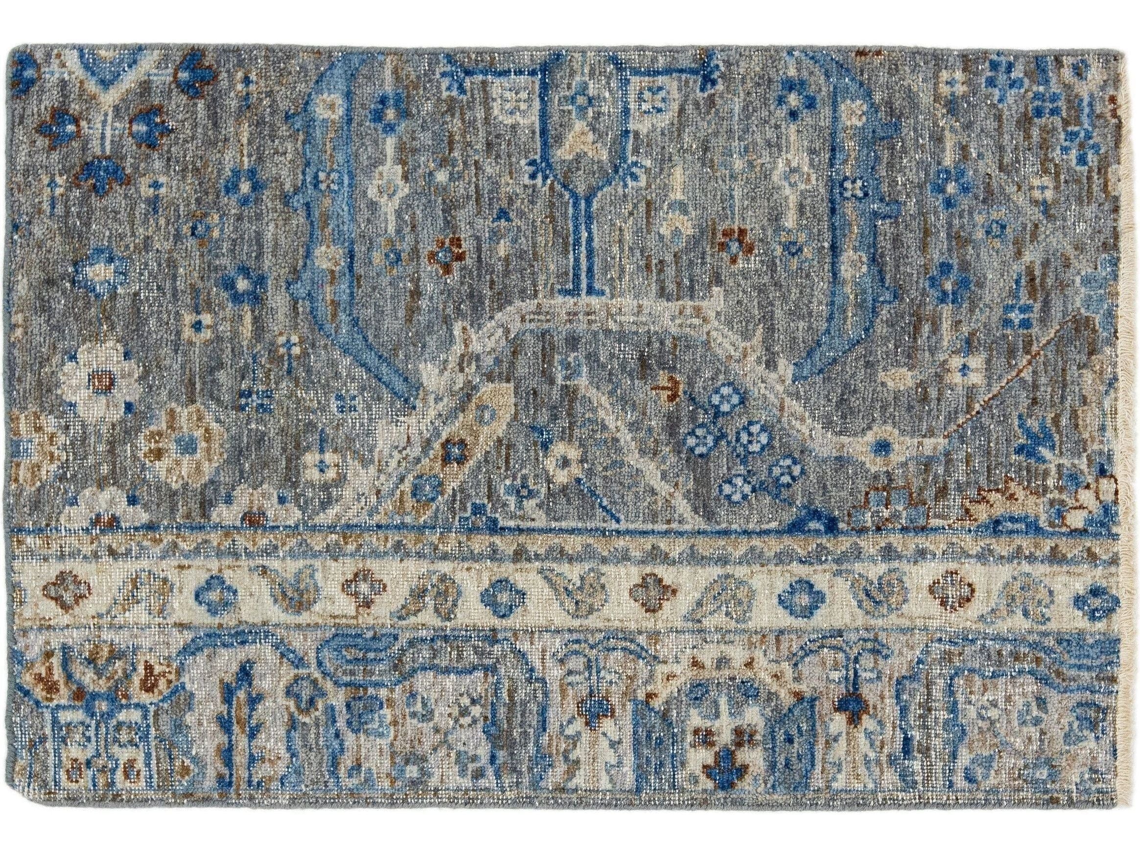 Modern Mahal Style Custom Wool Rug