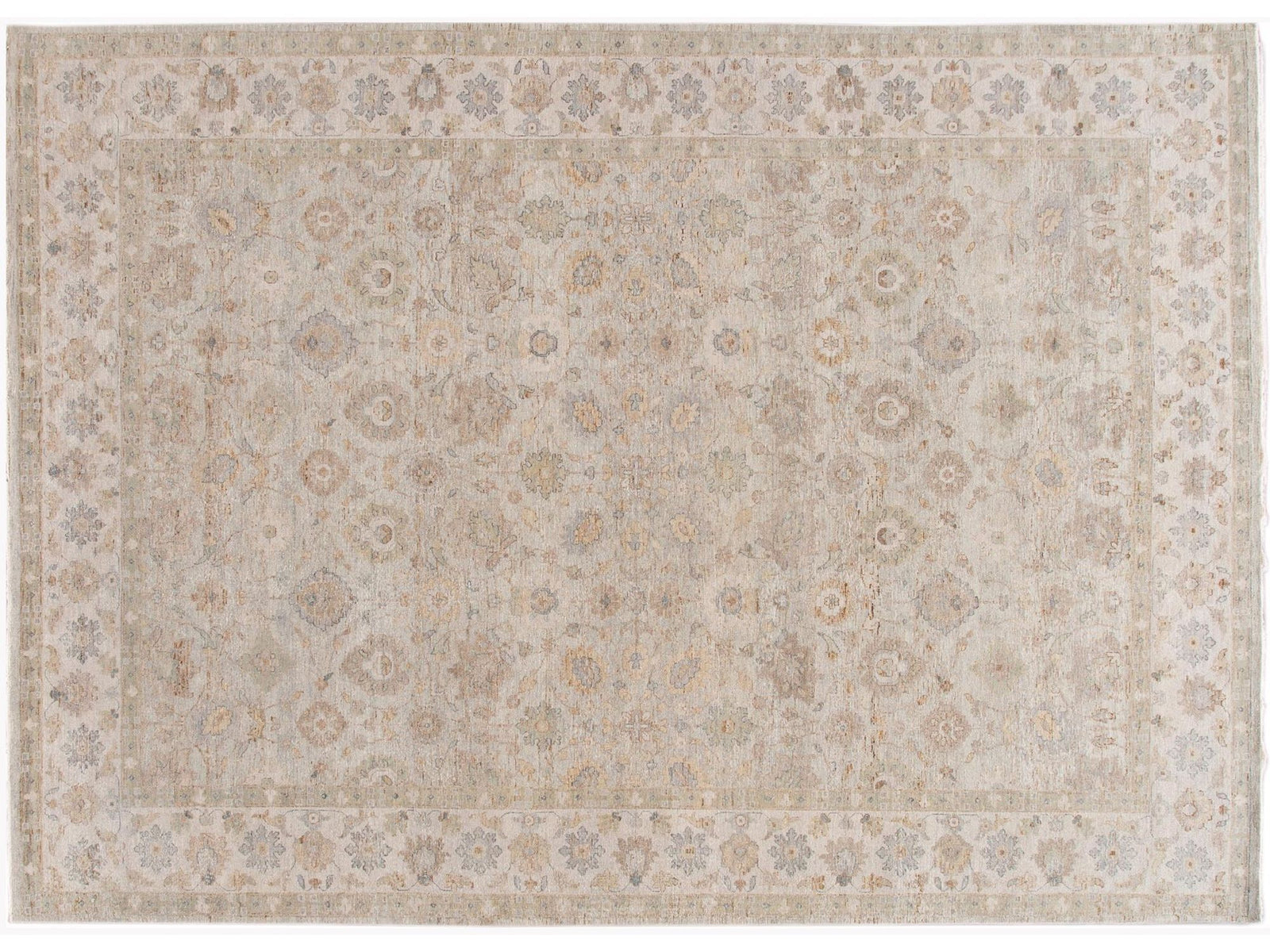 Modern Indian Artisan Wool Rug 10 X 14
