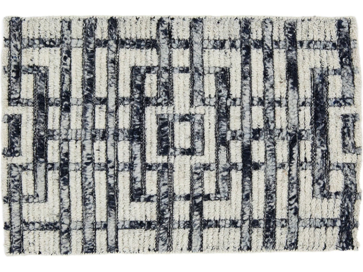 Modern Moroccan Wool Custom Rug